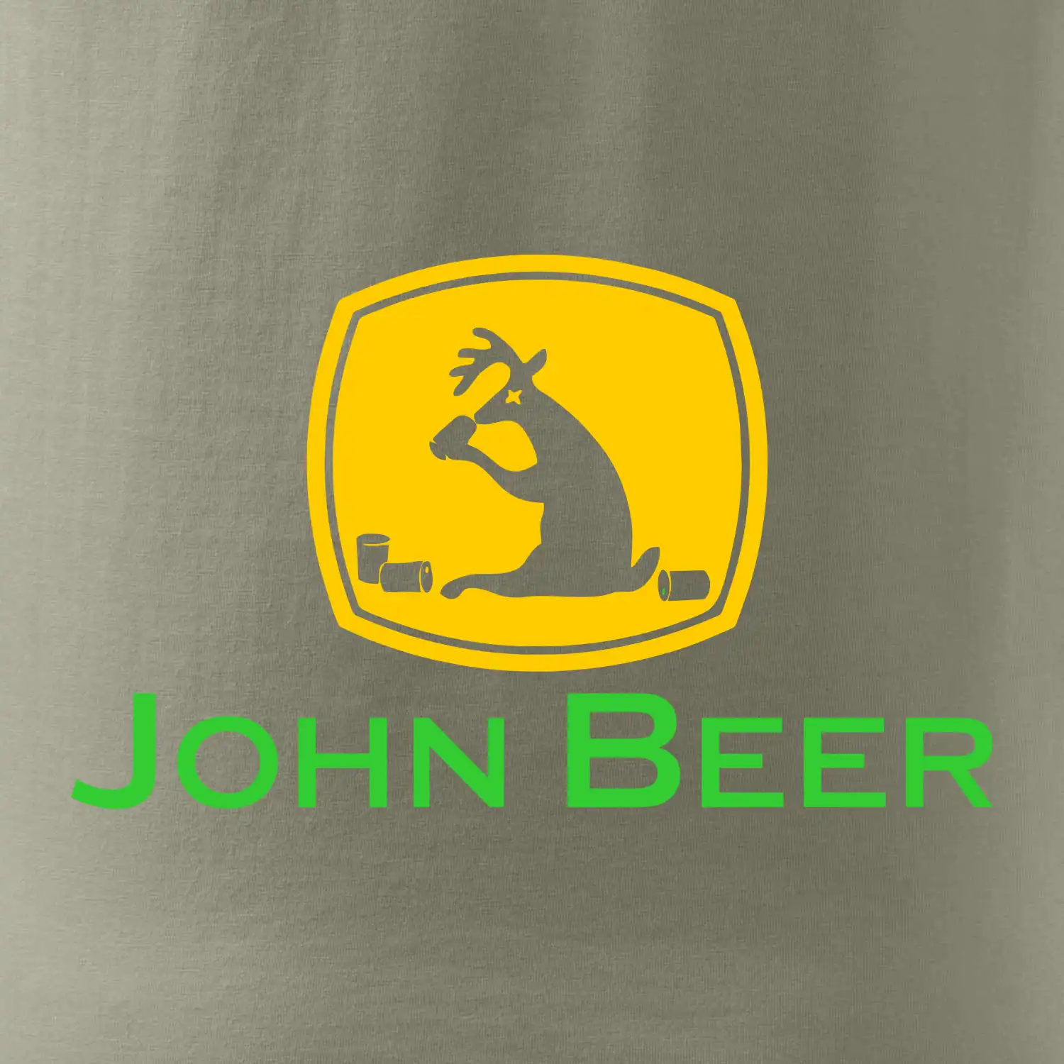 John Beer jelen s pivem