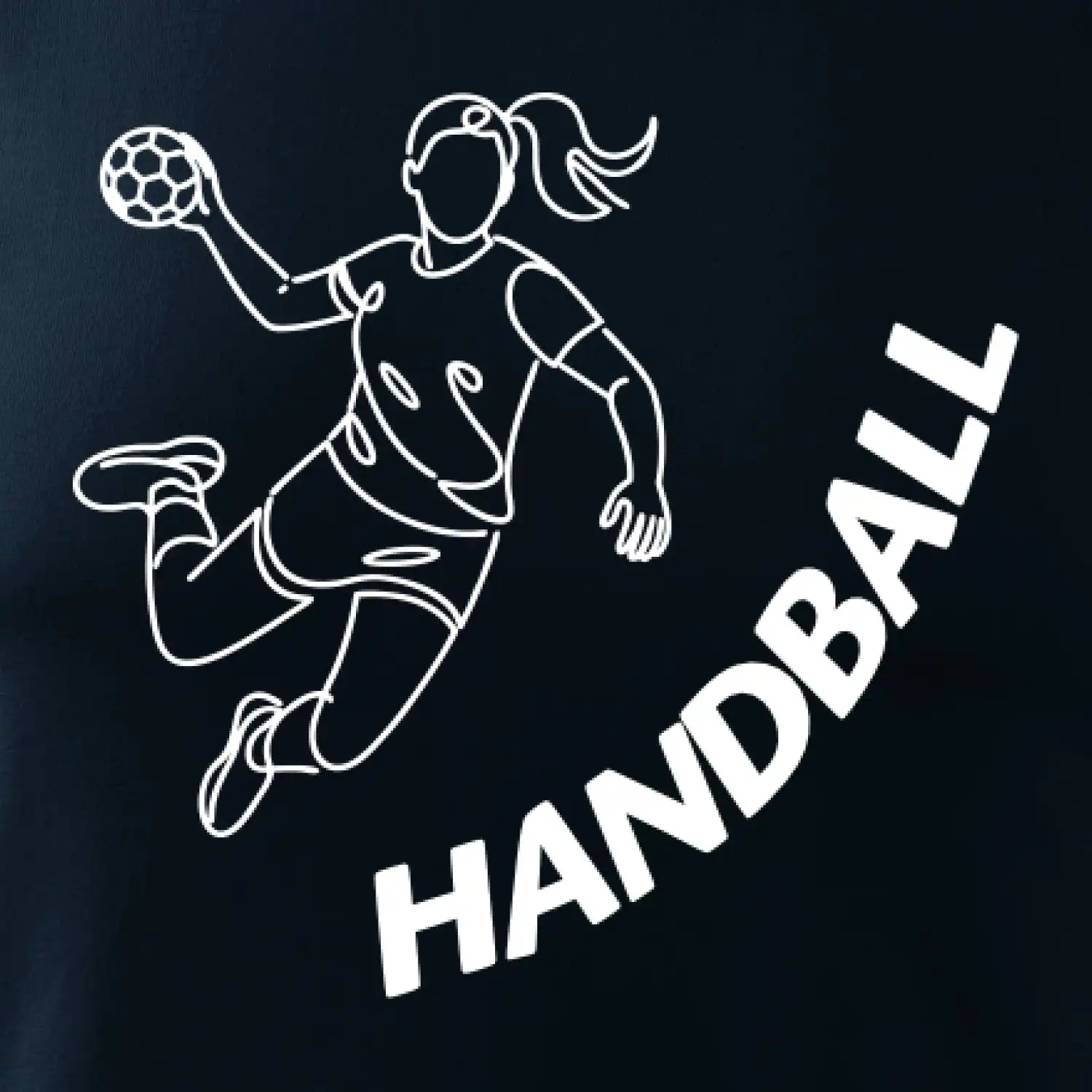 Handball nápis šikmo 1
