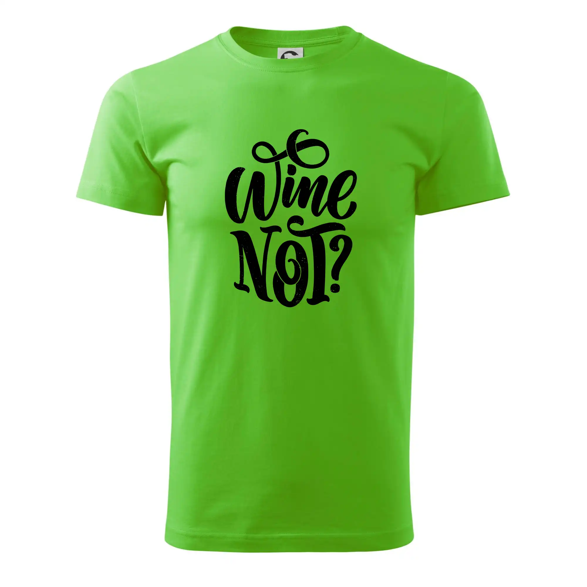 Vtipná tričká s tematikou vína - Wine not - čierna - Pánske tričko nižšej gramáže