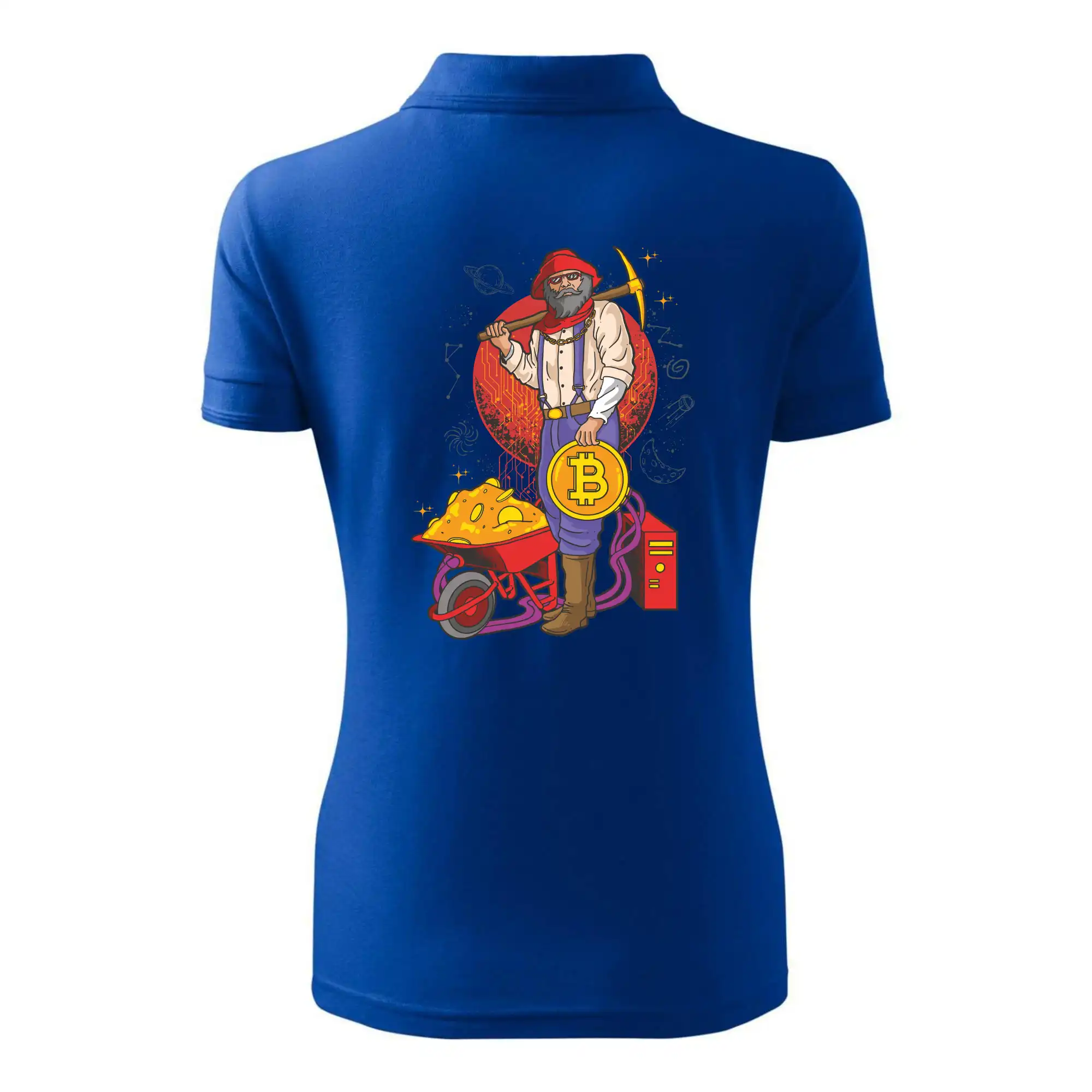 Horník těží bitcoiny