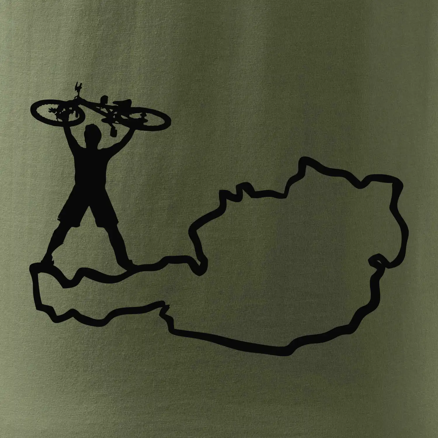 Cyklista - Mapa Rakouska