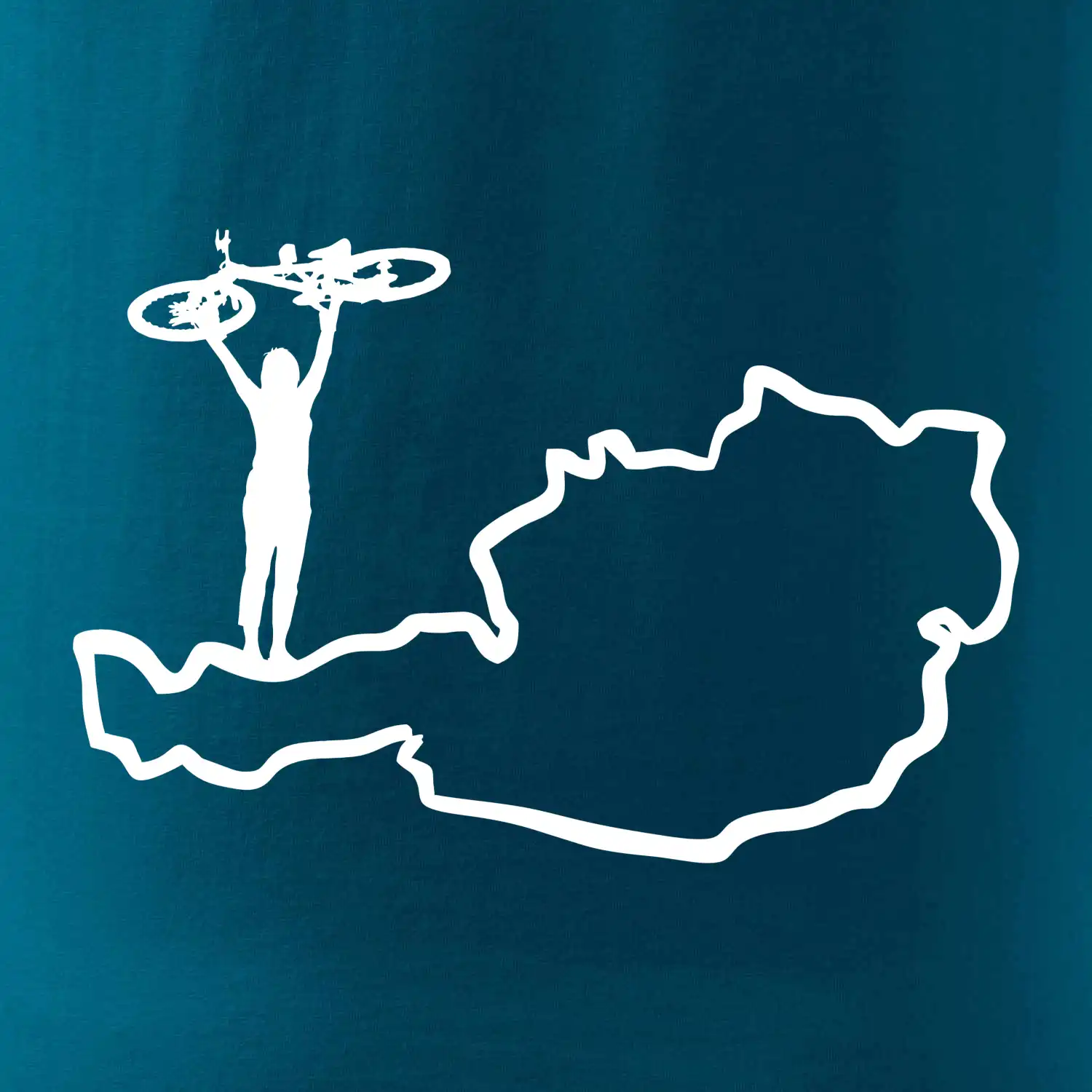 Cyklistka - Mapa Rakouska