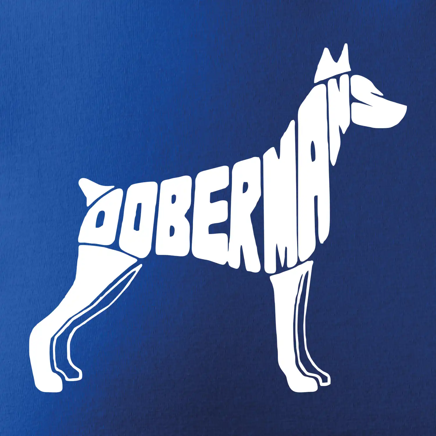 Dobrmans - nápis v tělě
