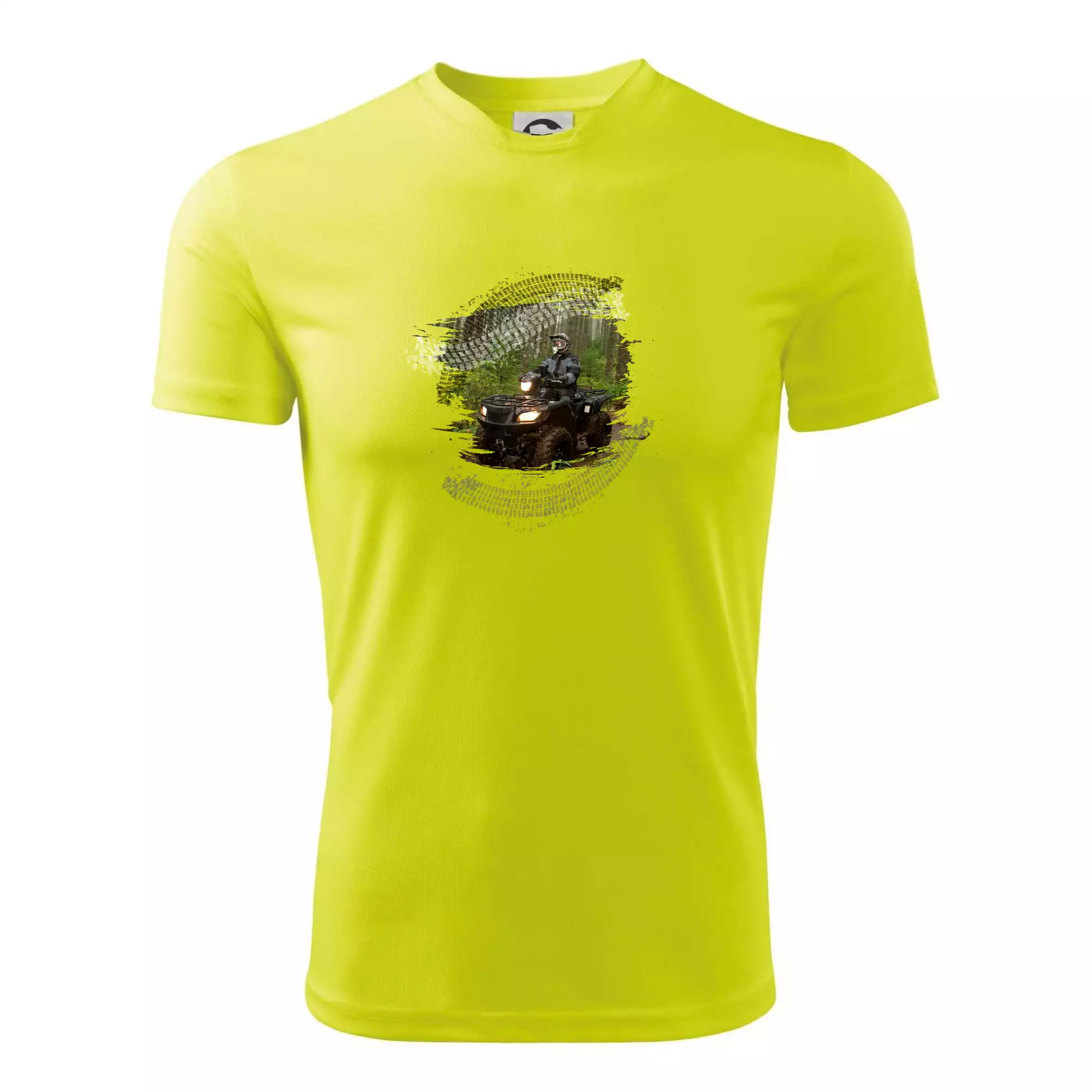 ATV čtyřkolka v lese