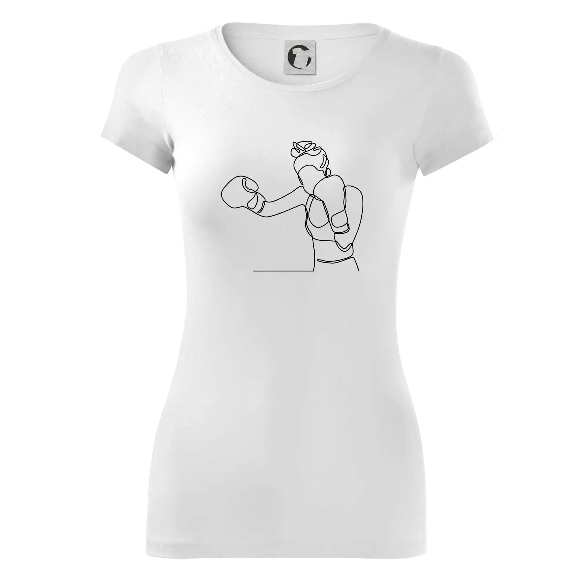 Žena boxerka jedním tahem