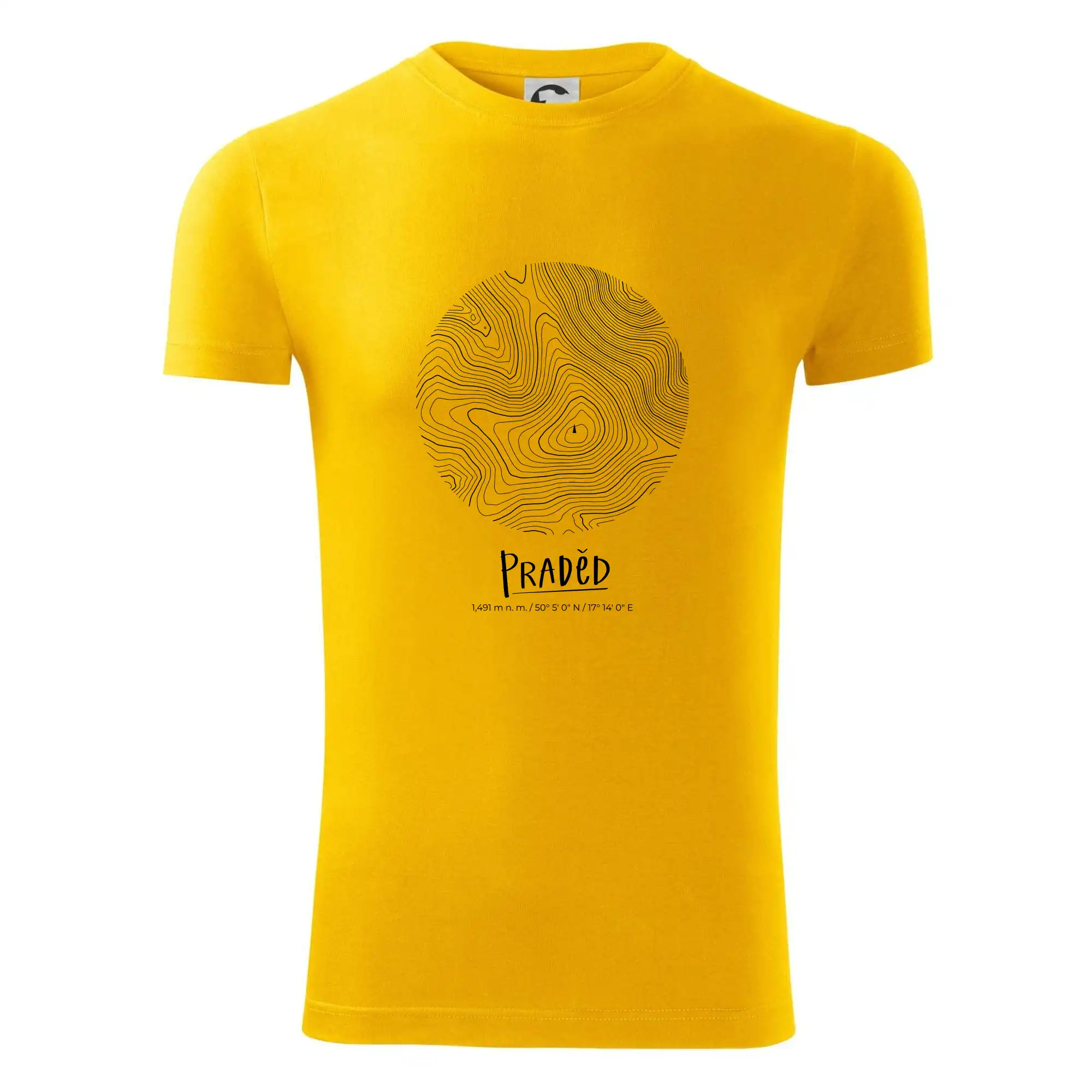 Praděd - vrstevnice v kruhu