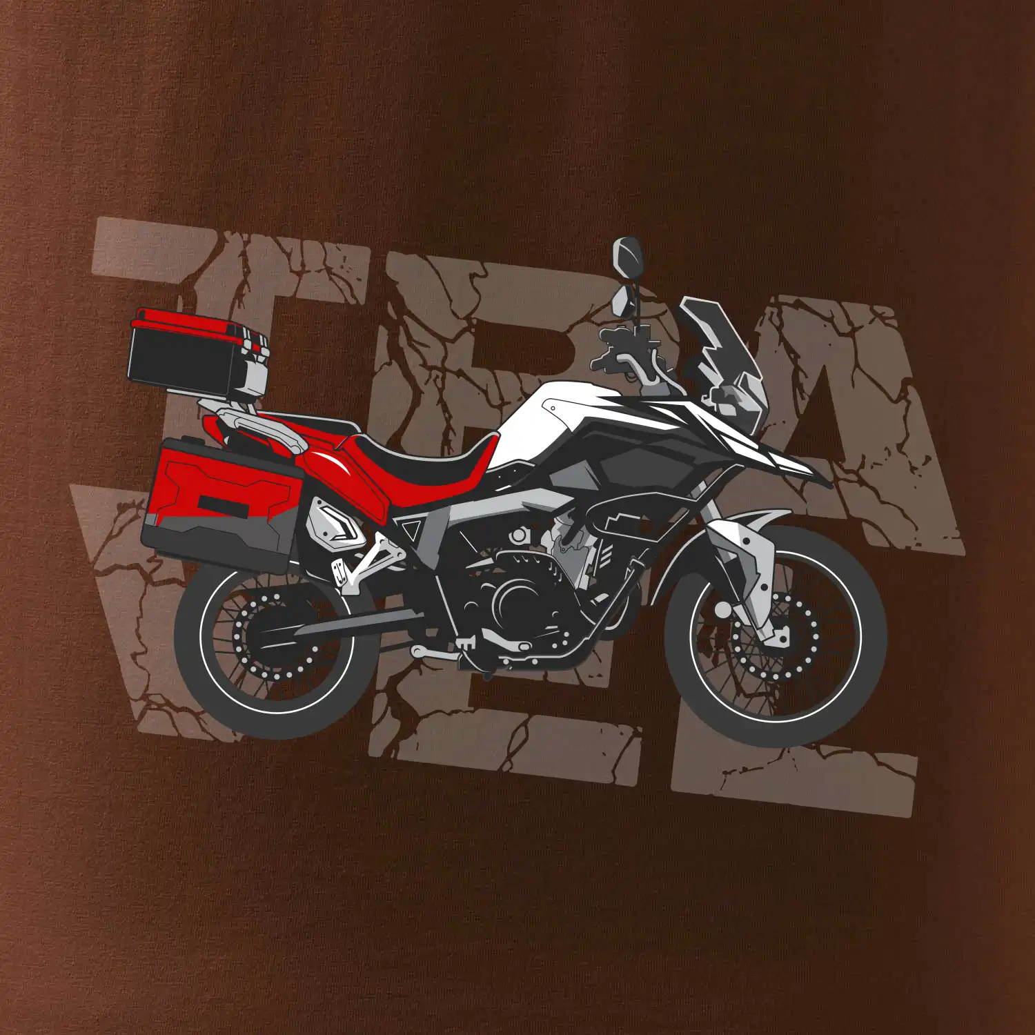 Cestovní enduro červená