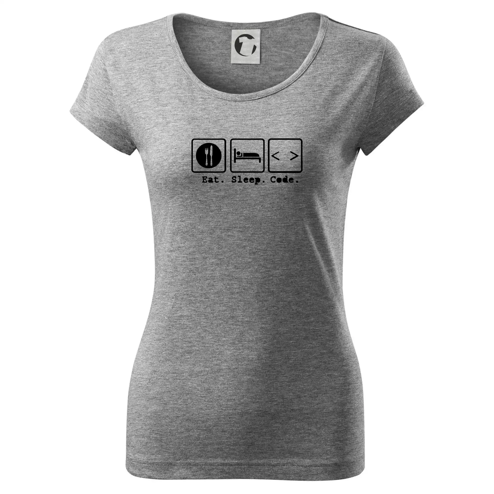 Eat sleep repeat - Eat sleep Code - Dámske tričko Pure