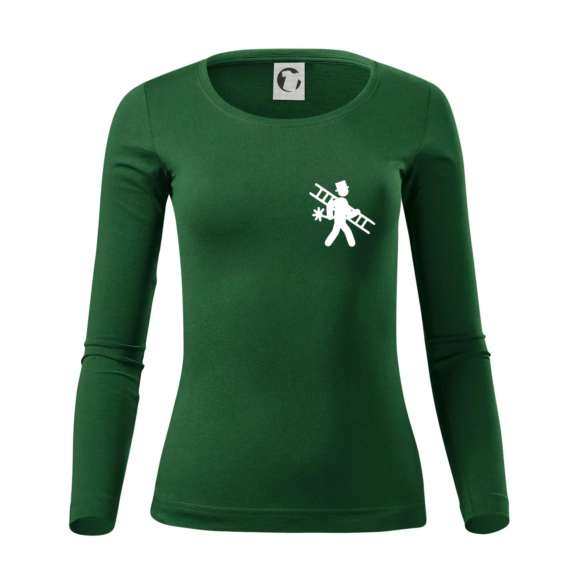 Kominík logo + nápis na zádech