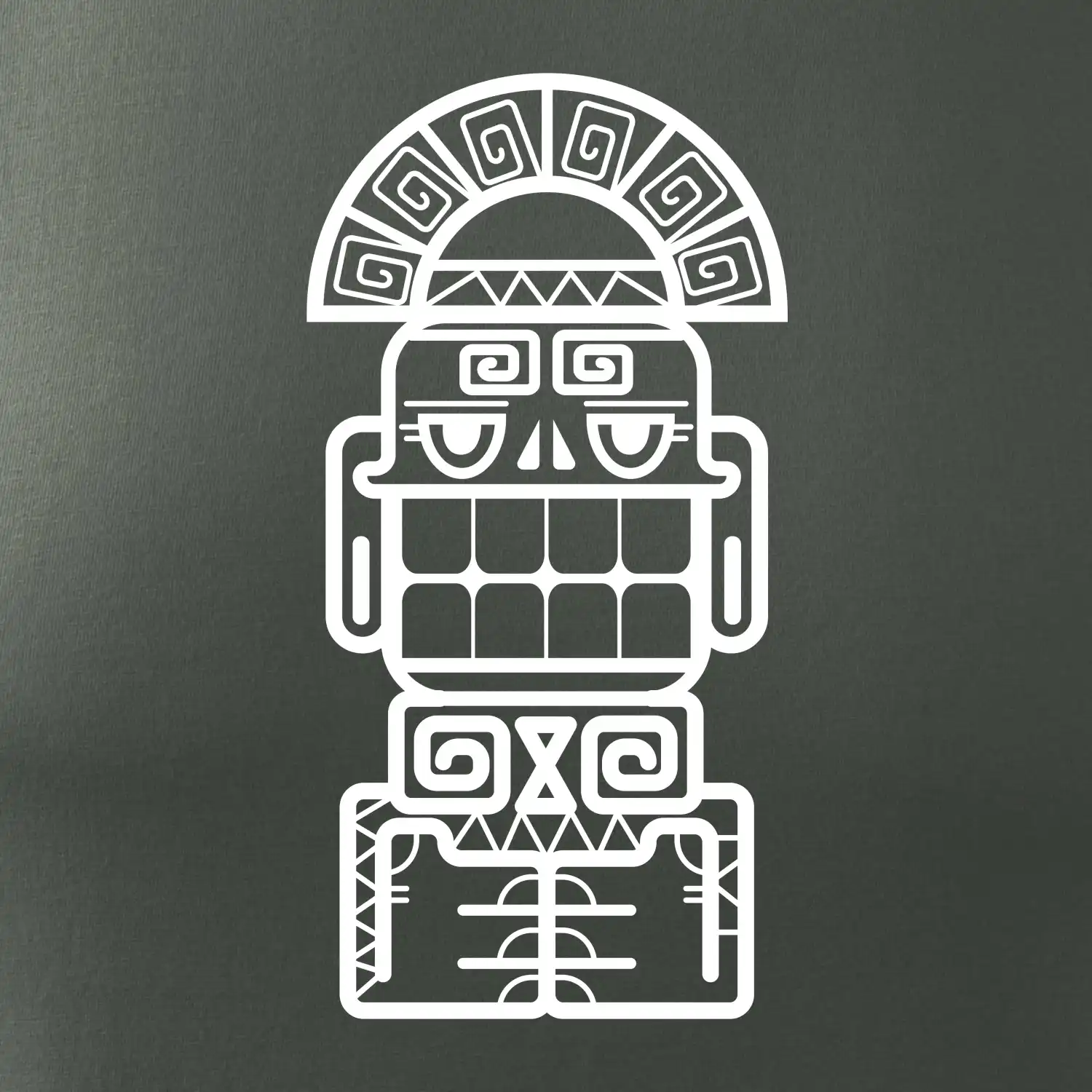 Mayové - socha se zuby