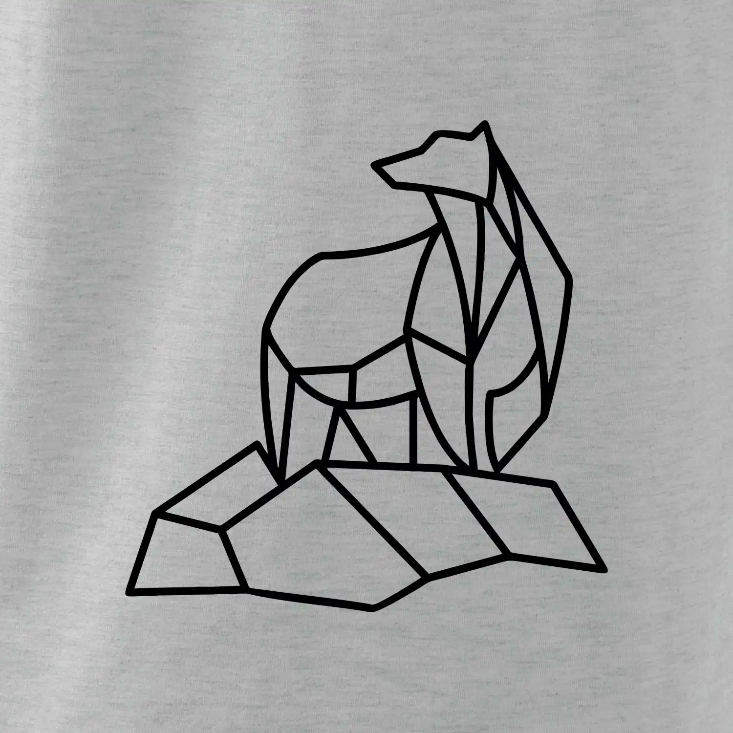 Geometrie lední medvěd na ledu