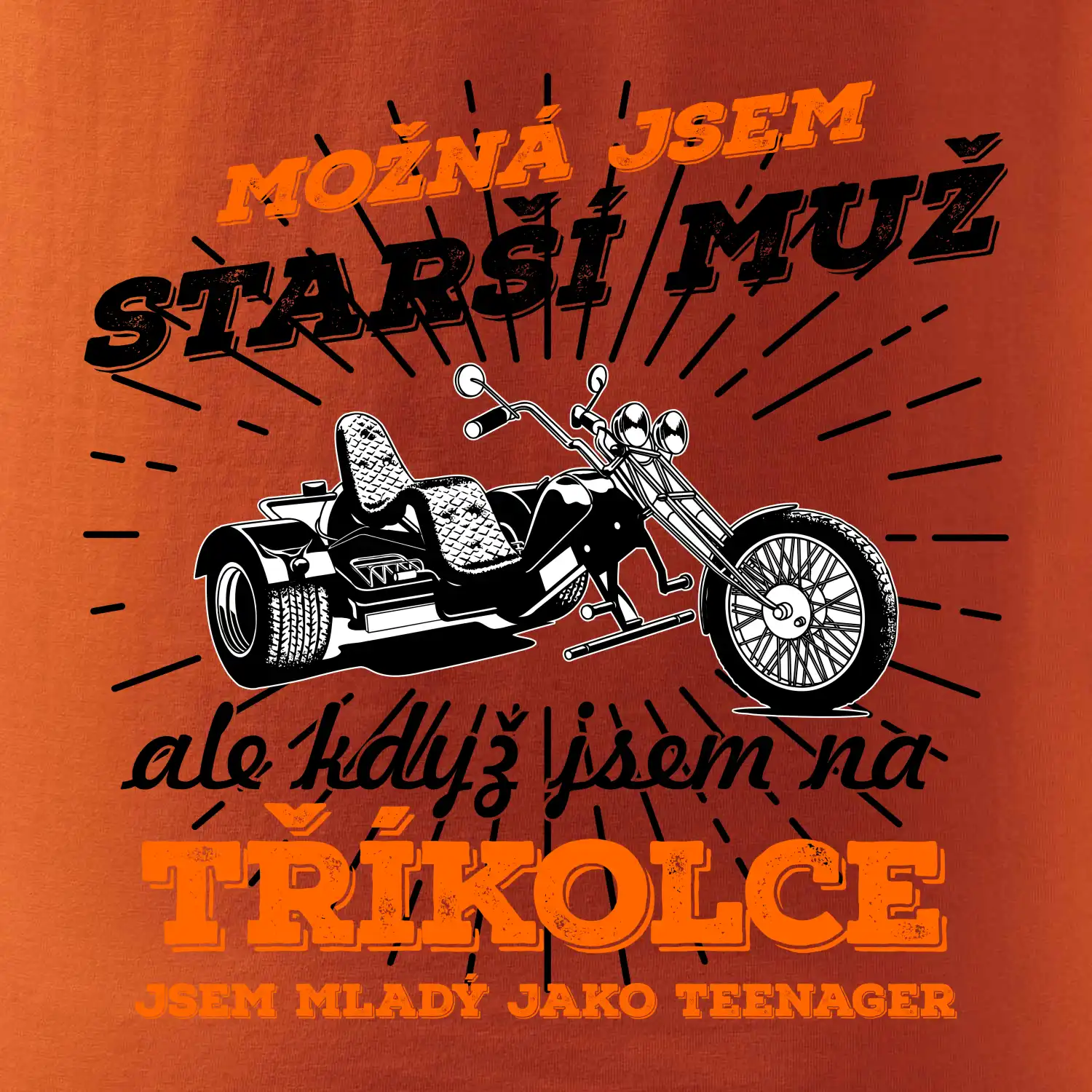 Možná jsem starší muž - tříkolka