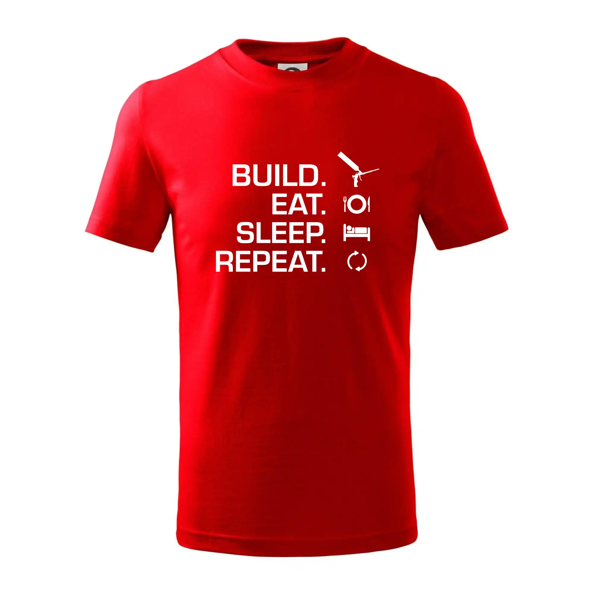 Build eat sleep repeat - montážní pěna