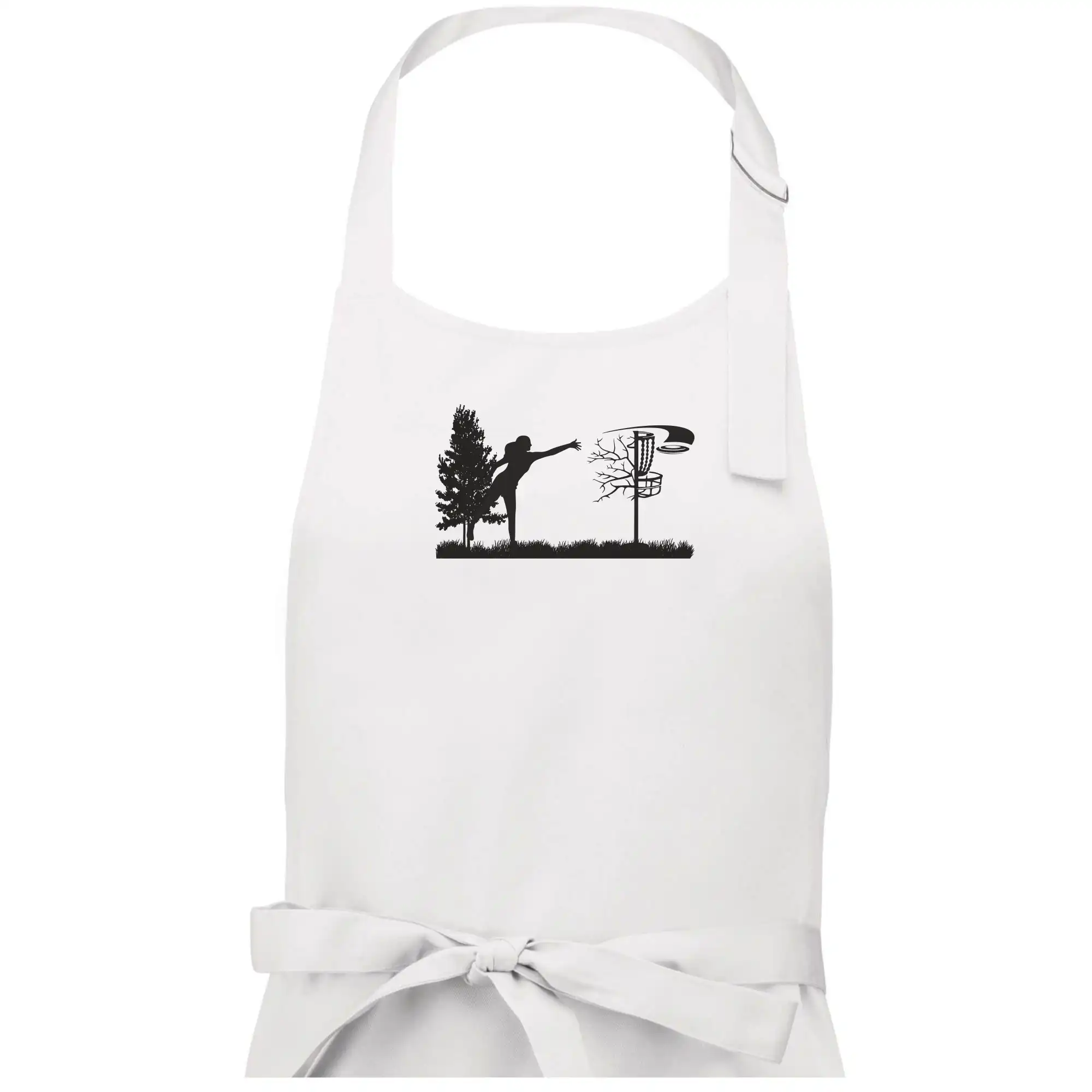 Disc golf - žena černý obrázek