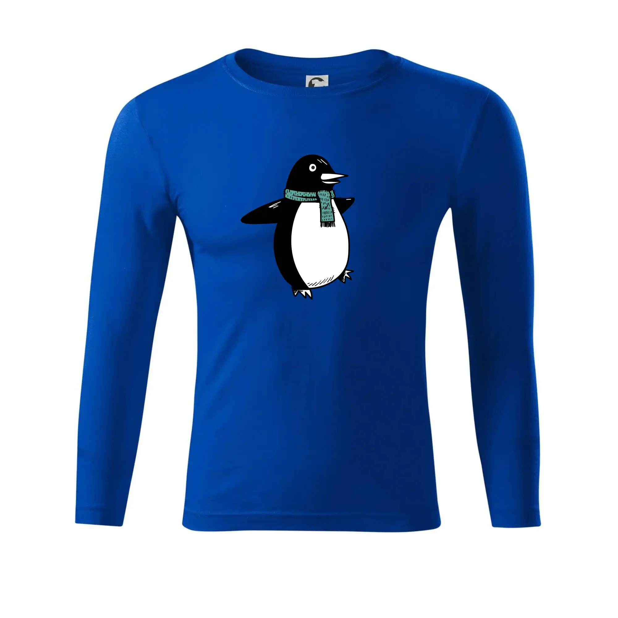 Tučňák se zelenou šálou