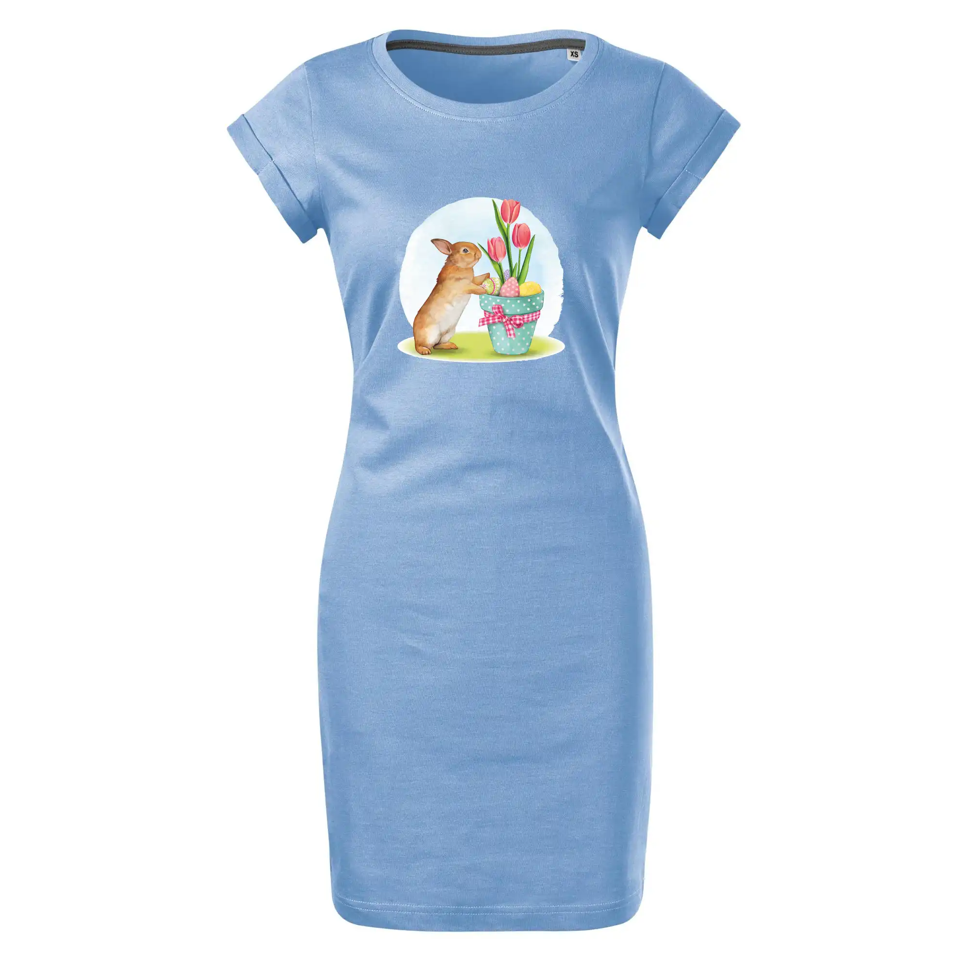 Velikonoční zajíček tulipány