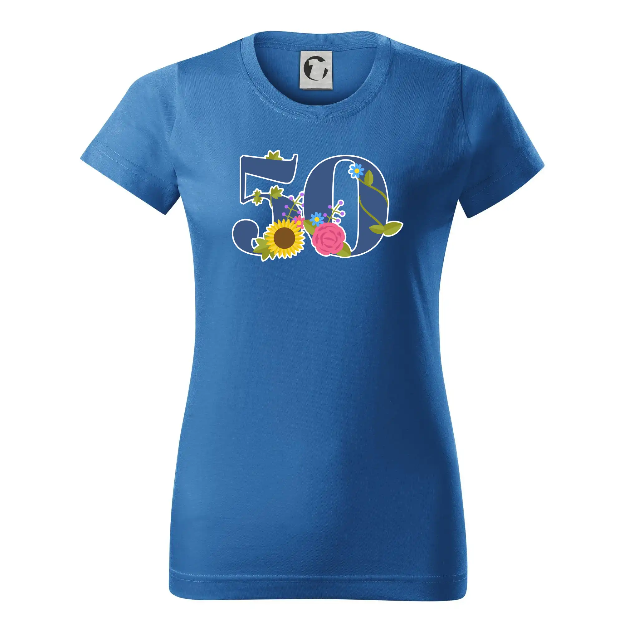 Květinové číslo kreslené - 50