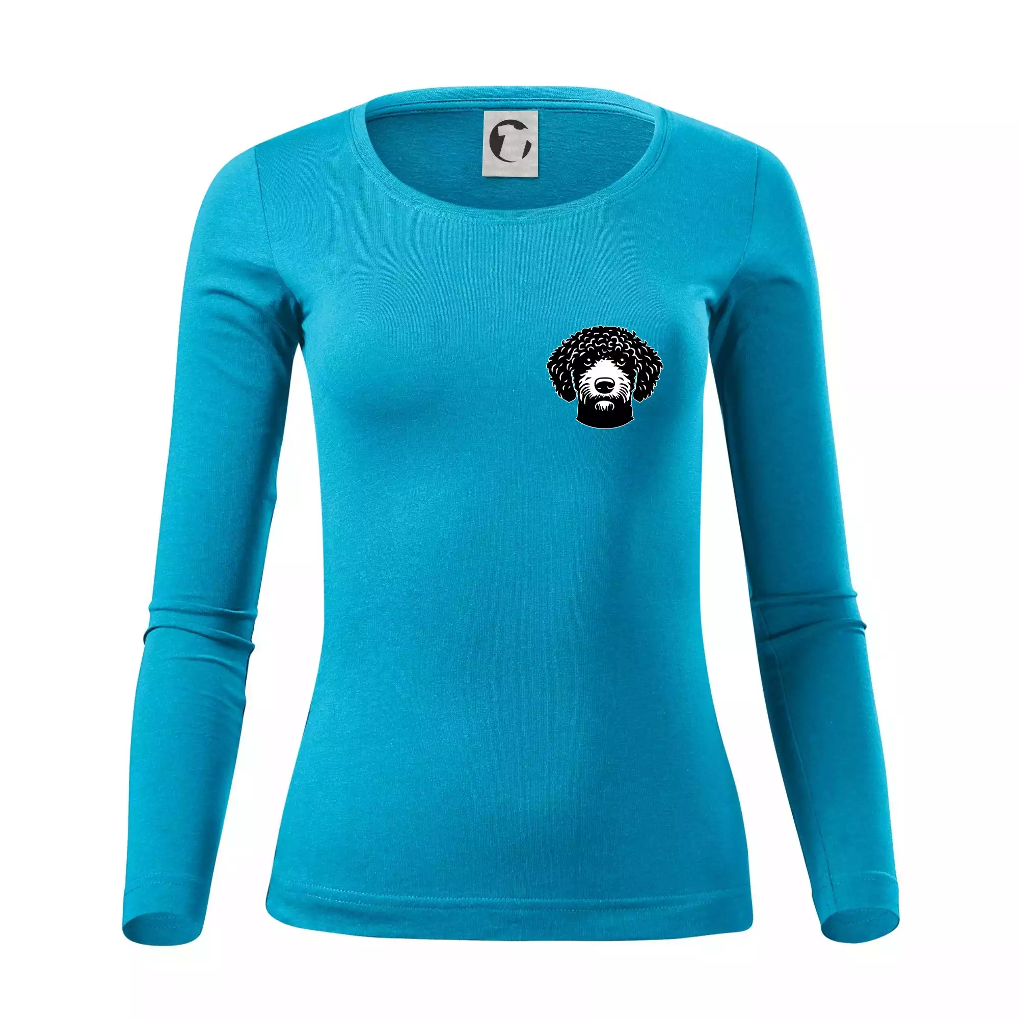 Lagotto romagnolo hlava na prsu