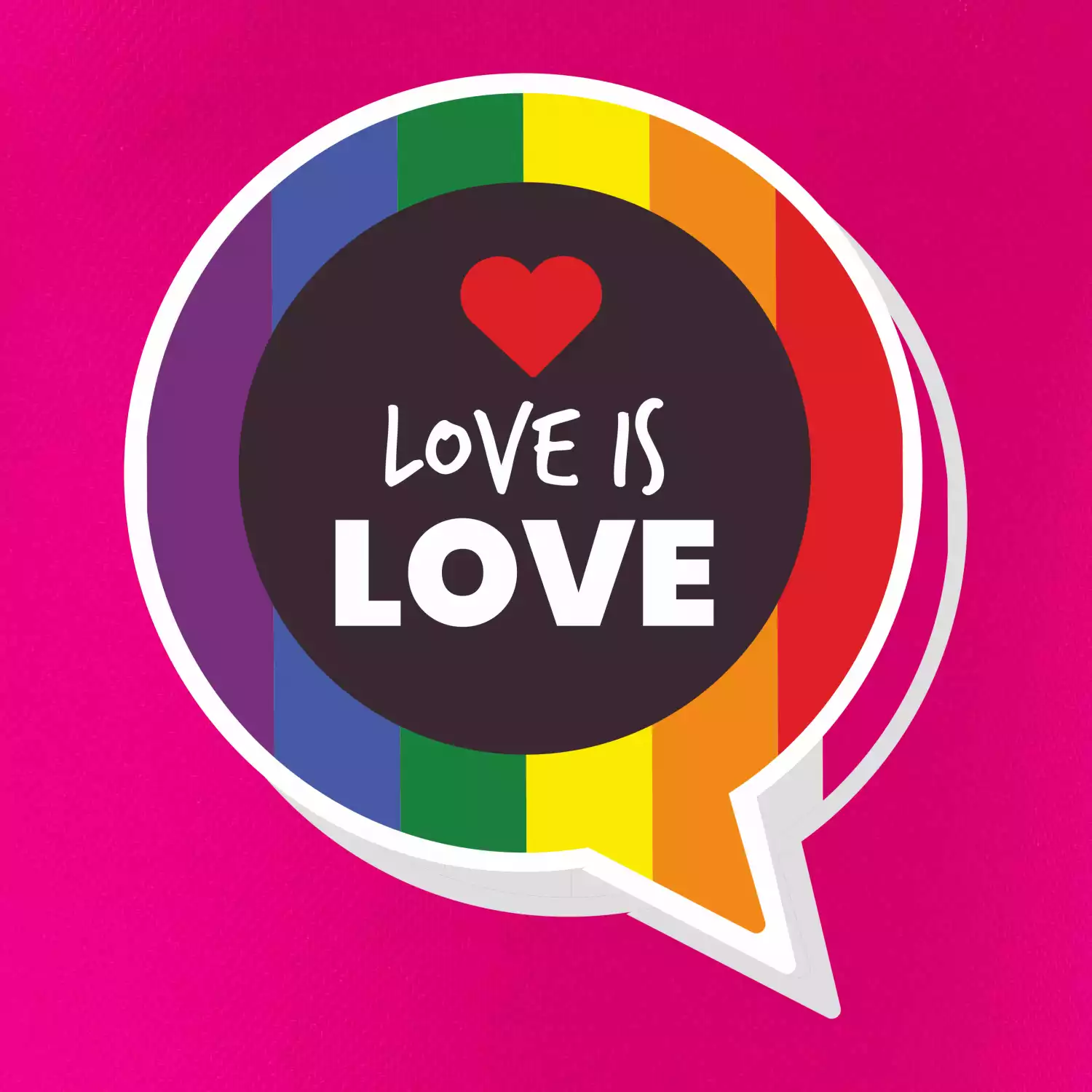 Love is love bublina