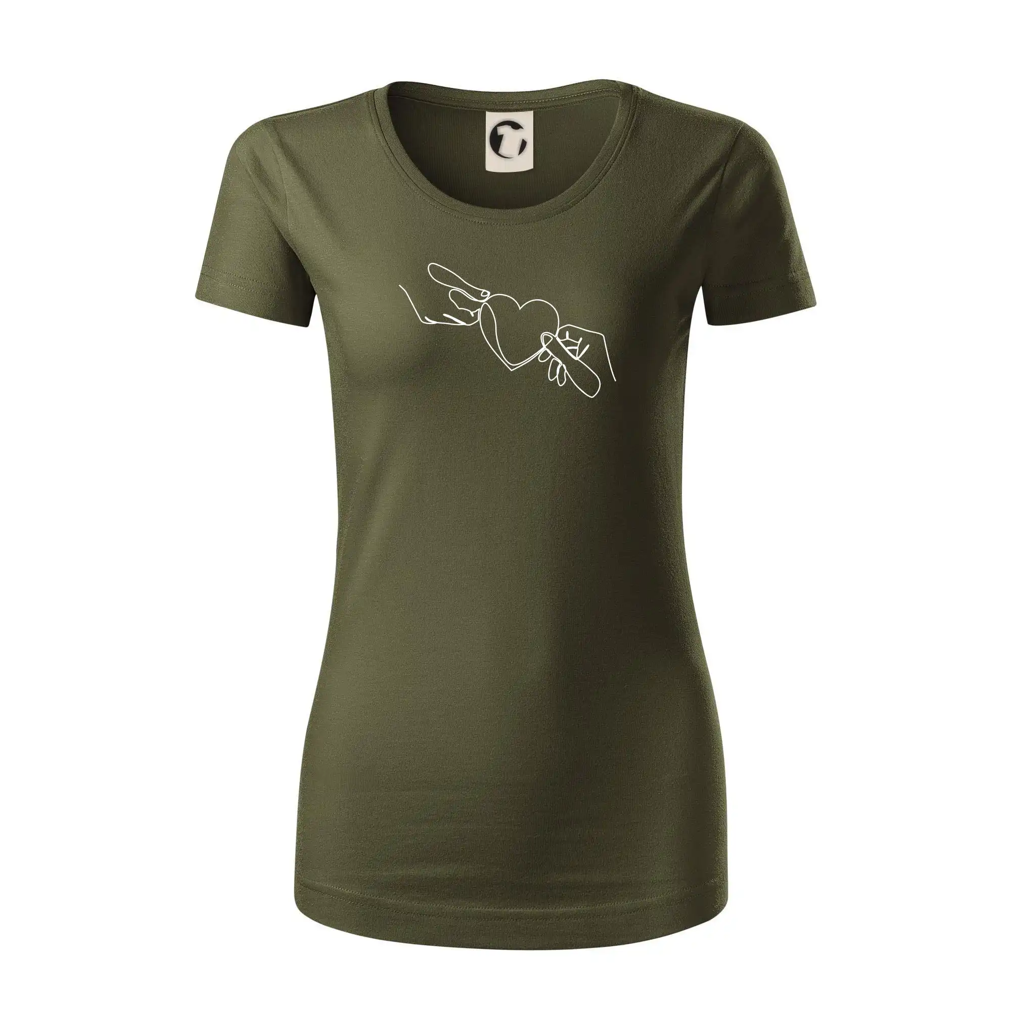 Dvě ruce a srdce jedním tahem