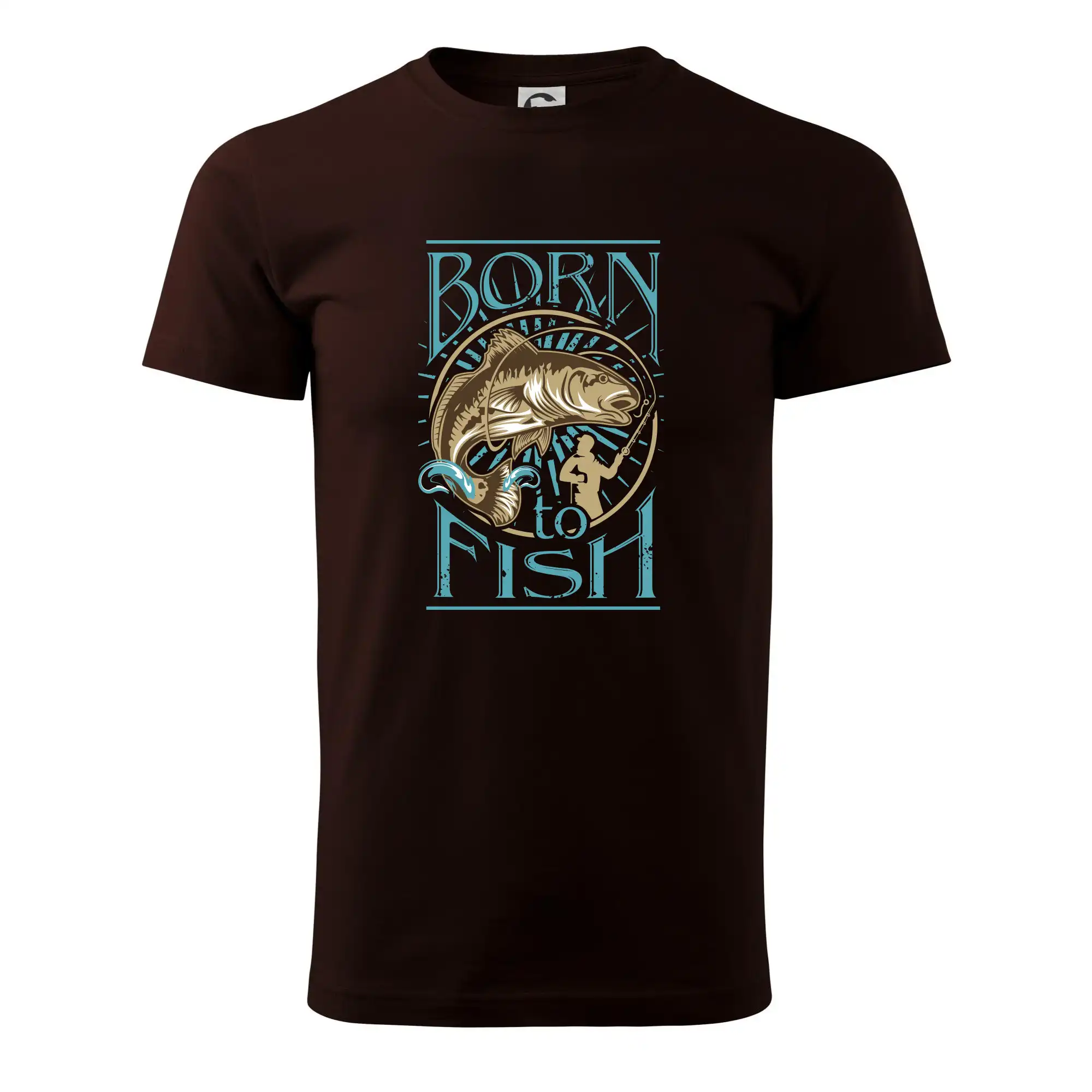 Tričká pre rybárov s potlačou - Born to fish - Pánske tričko nižšej gramáže