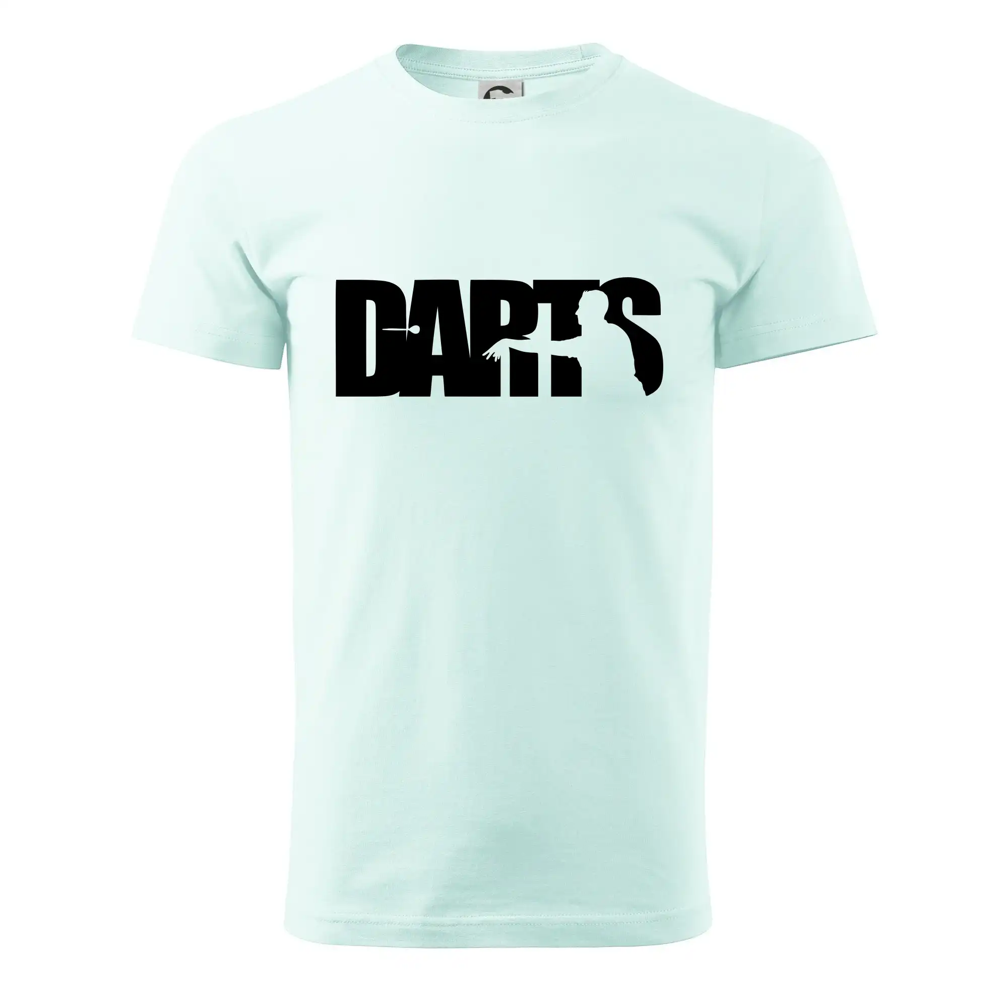 Darts - nápis se šipkařem