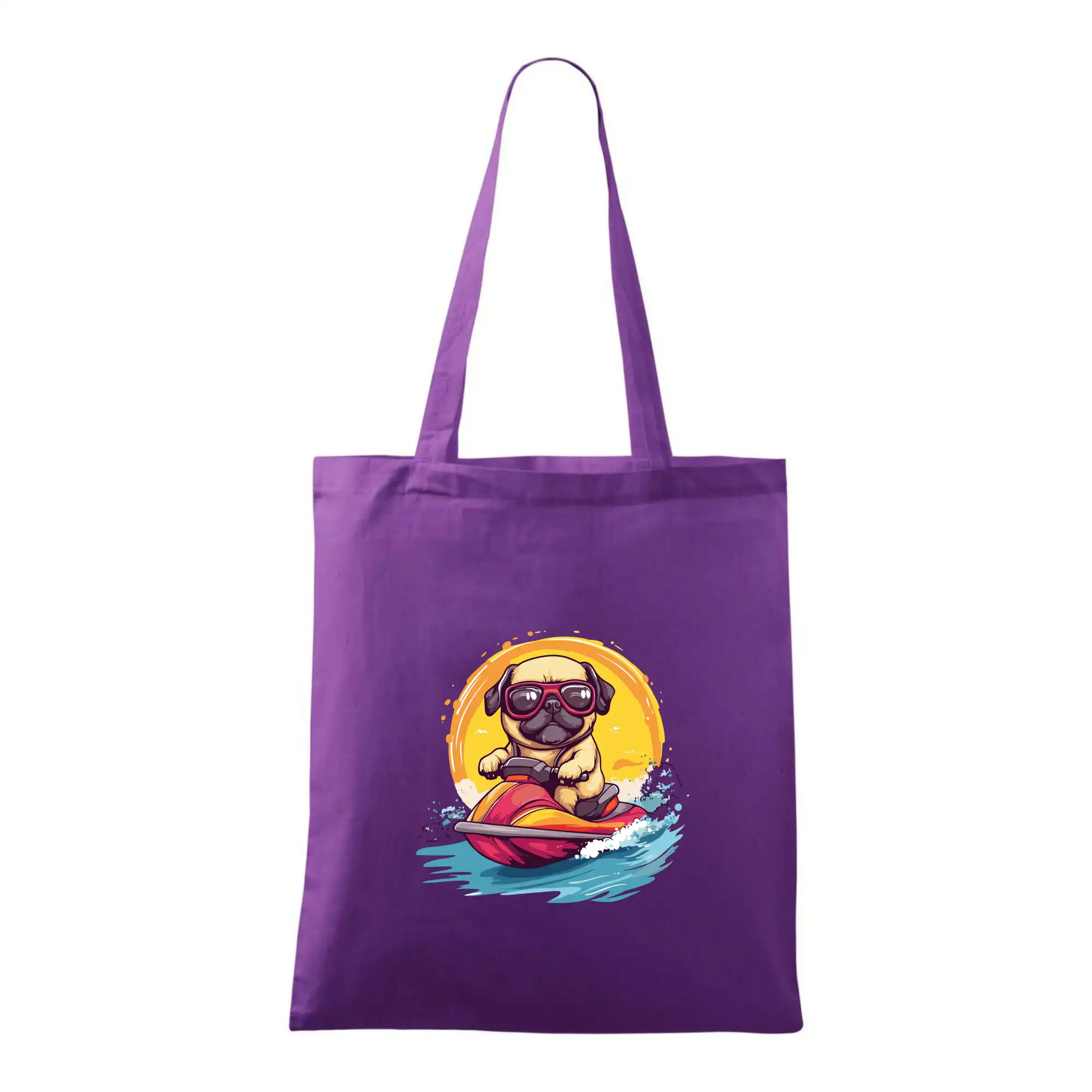 Mops na vodním skútru