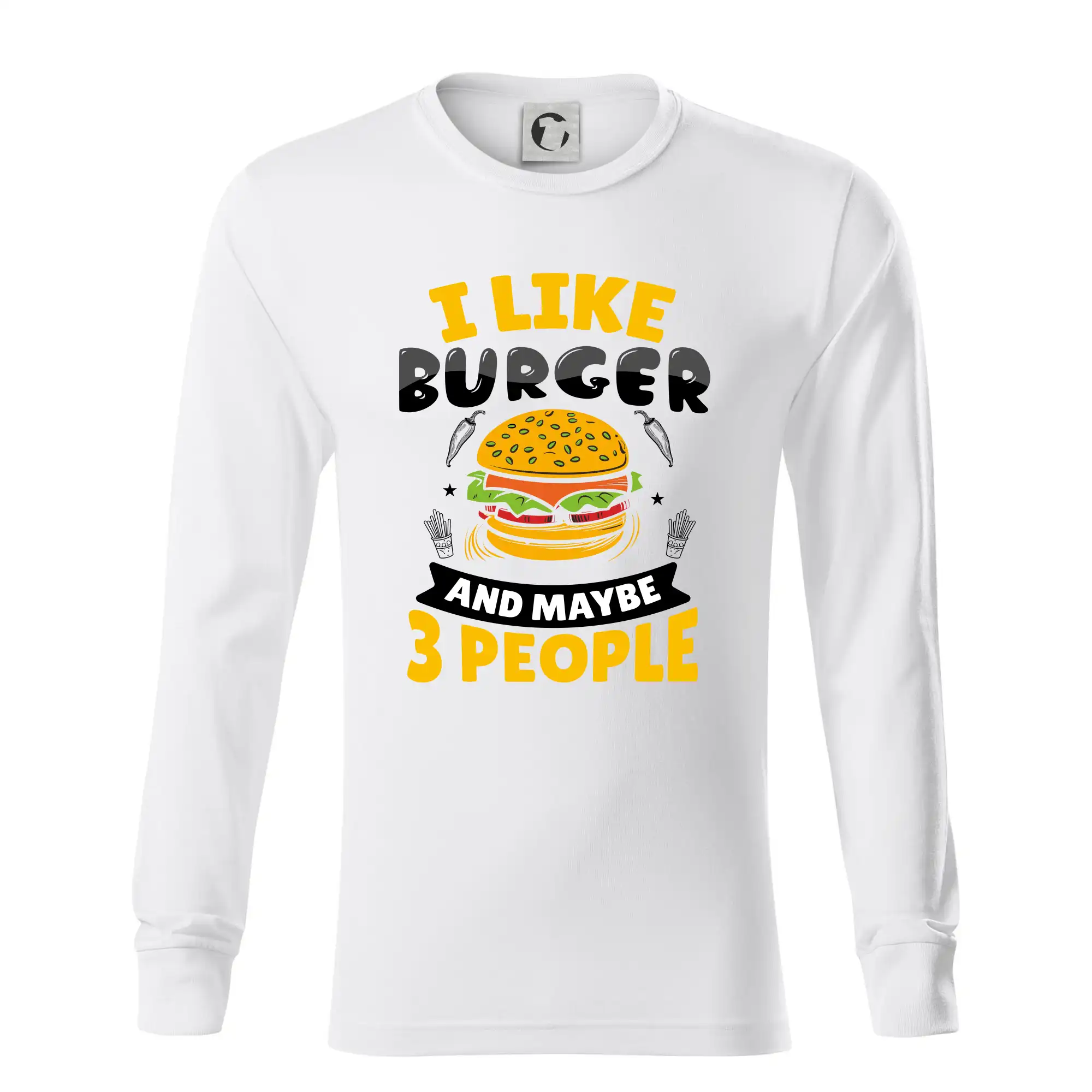 I like burger and maybe 3 people