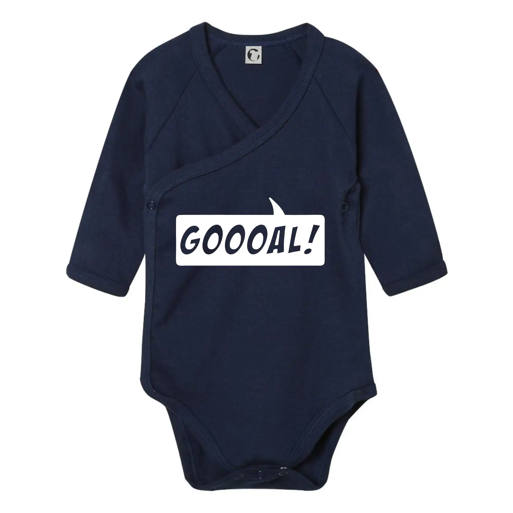 Tričká pre futbalistov - Goooal - Body zavinovacie s dlhým rukávom