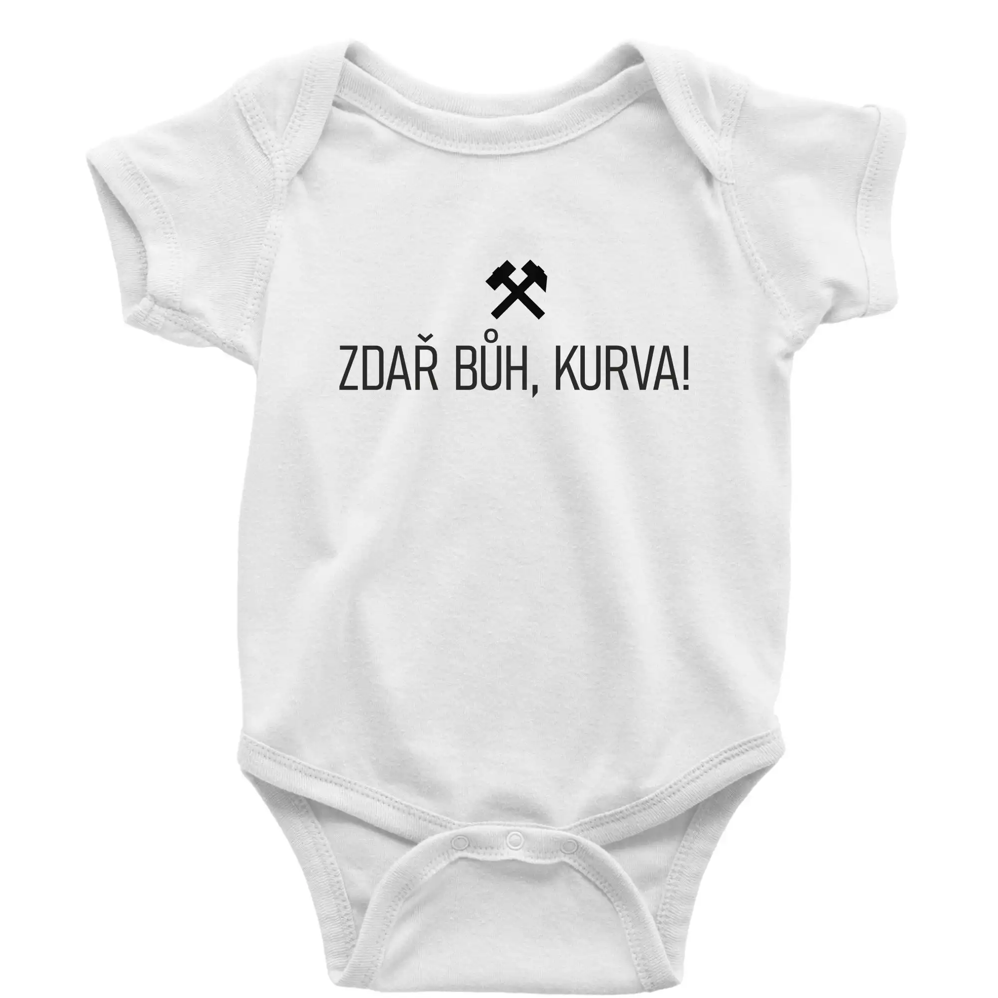 ZDAŘ BŮH, KURVA!﻿ - Body dojčenské s krátkym rukávom