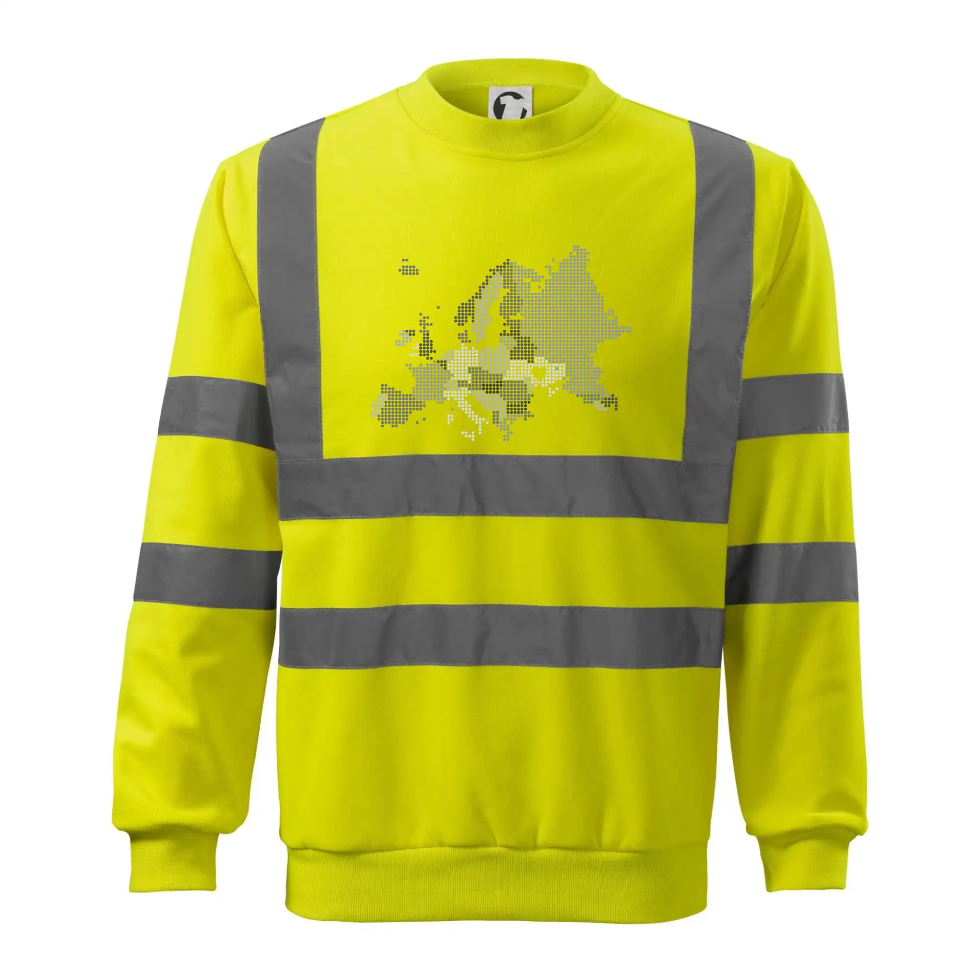 Mapa Evropy - srdce v Ukrajině