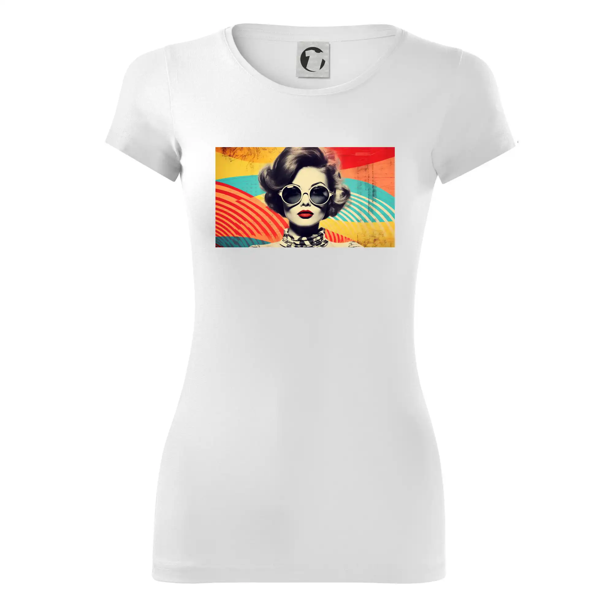 Grafické tričká - Retro žena - Dámske tričko Glance - Priliehavejší strih