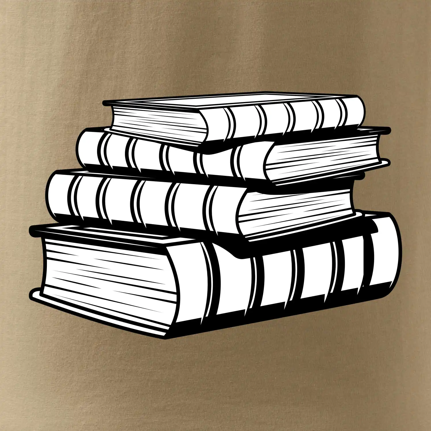 Knihy černobílé na sobě