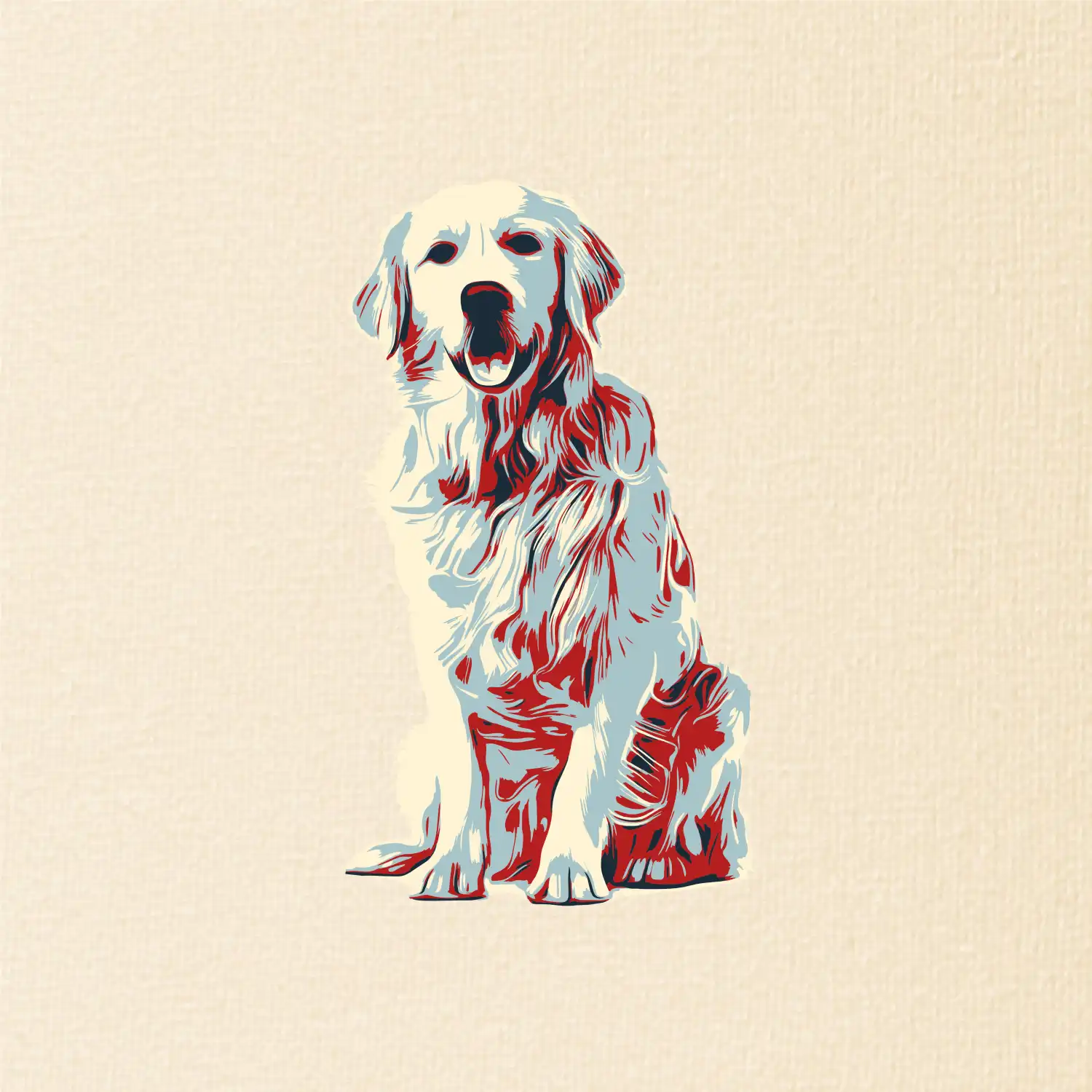 Zlatý retriever vintage