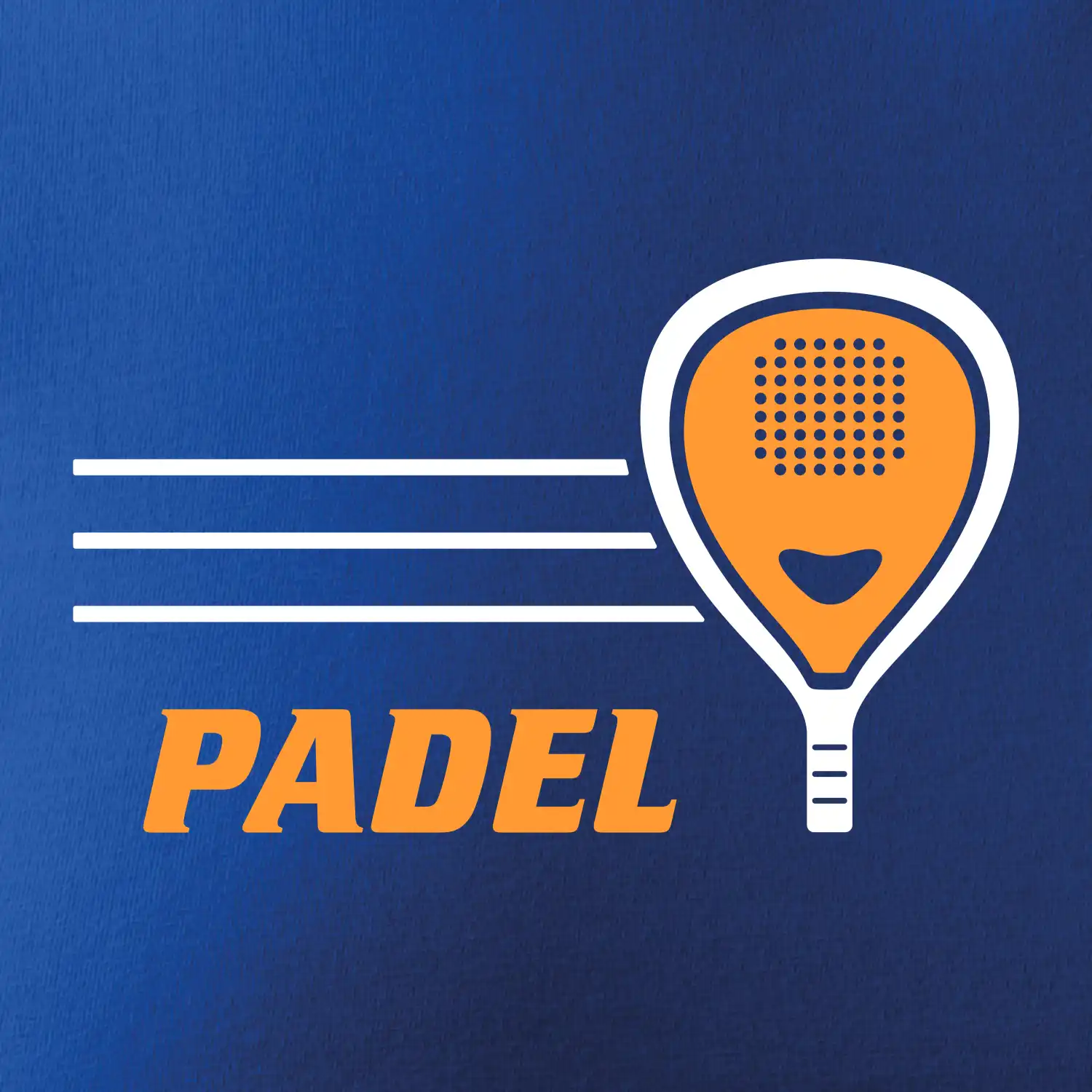 Padel - oranžová raketa