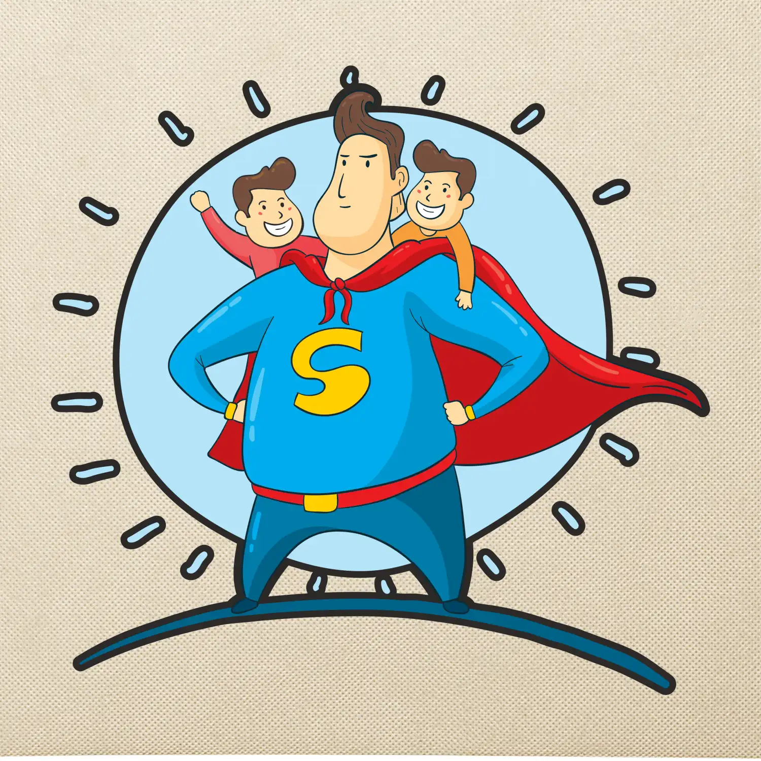 Táta superman - kluk a kluk