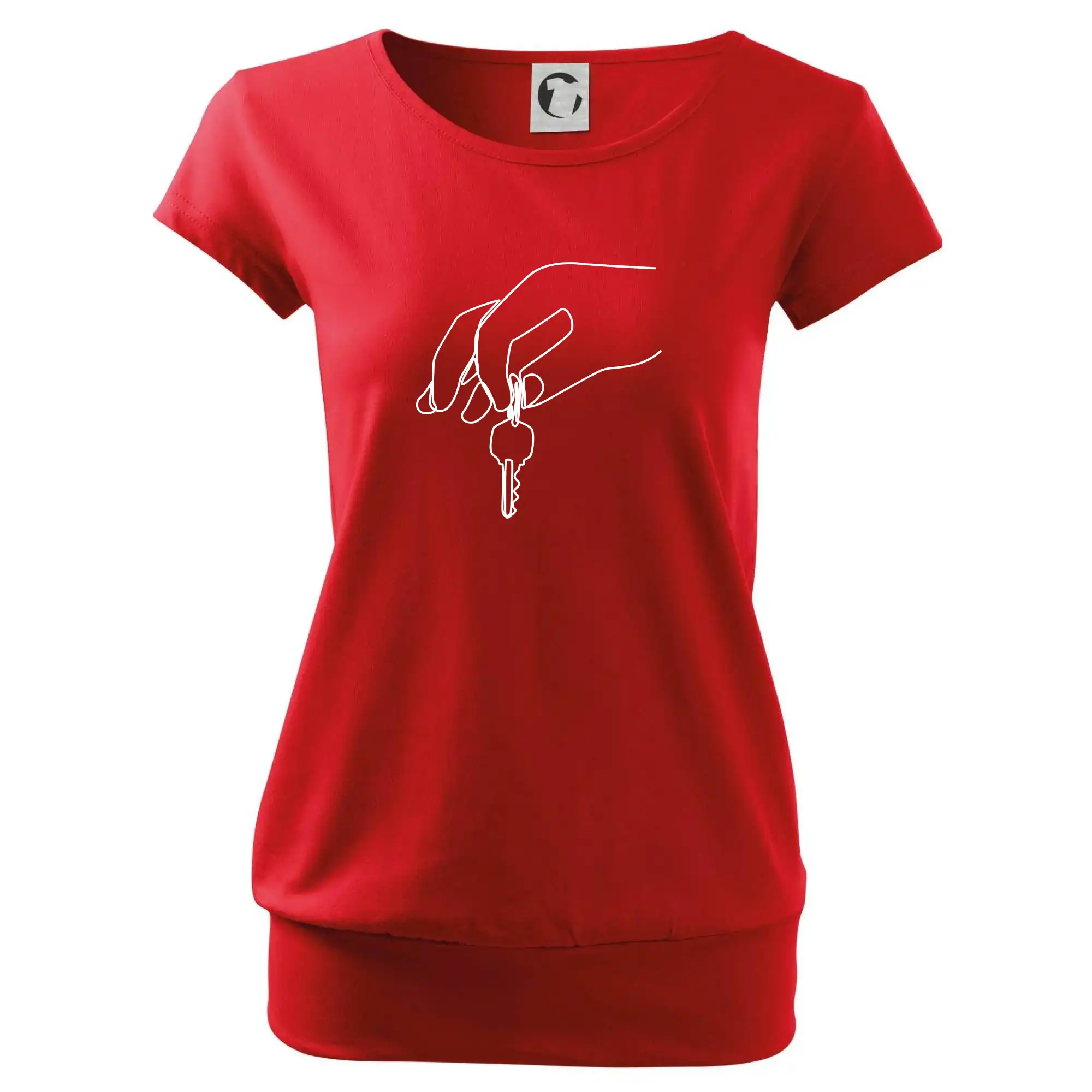 Klíče a ruka jedním tahem