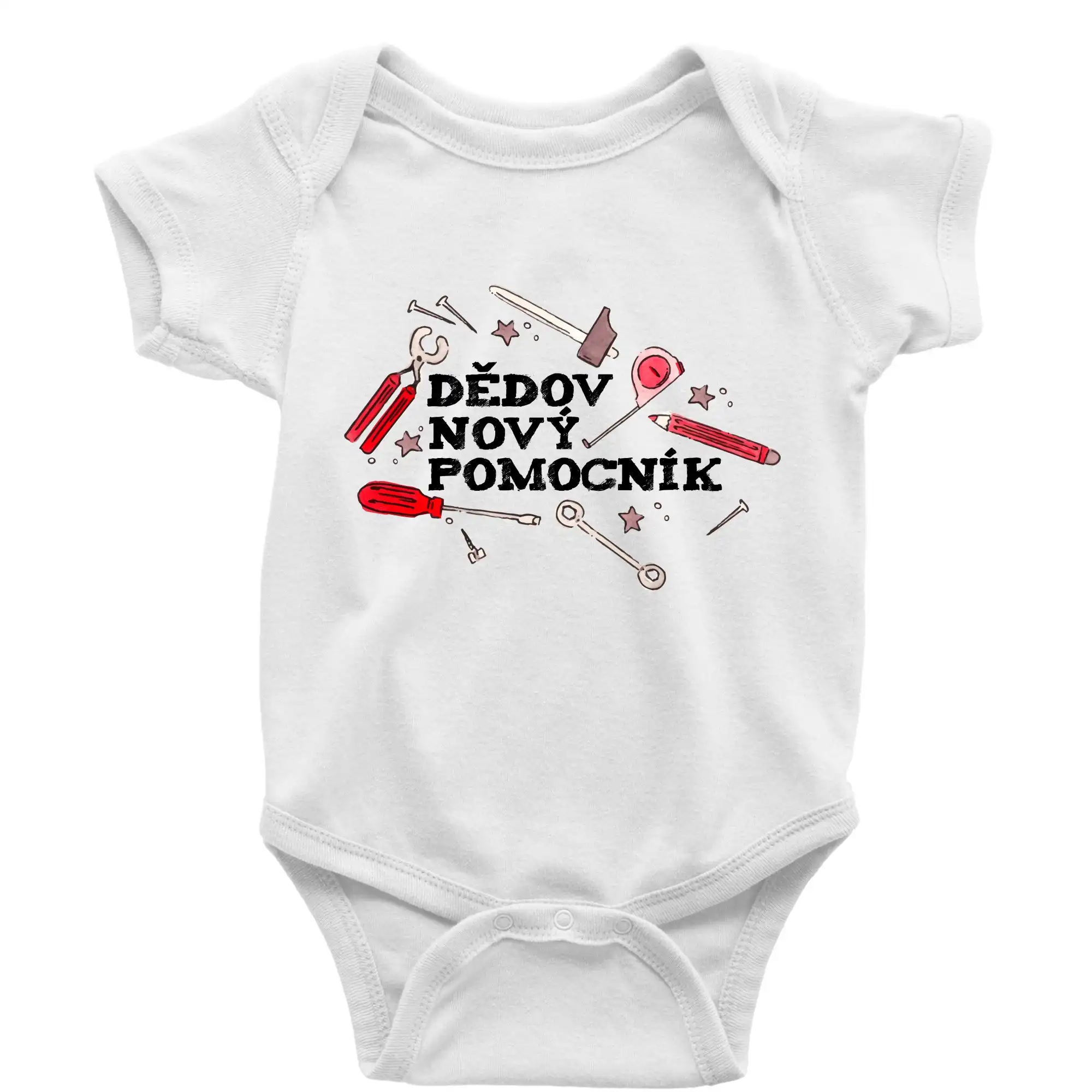 Dedov nový pomocník - náradie - Body dojčenské s krátkym rukávom