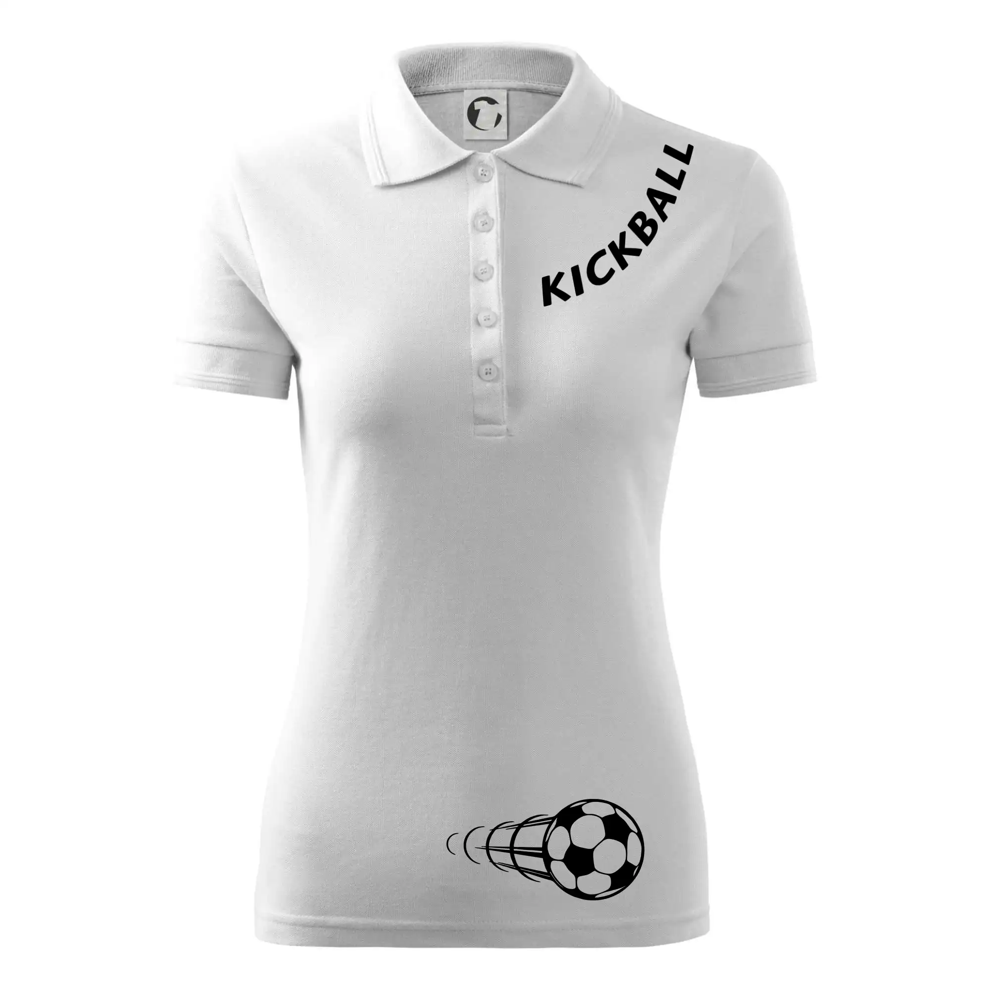 Kickball nápis šikmo