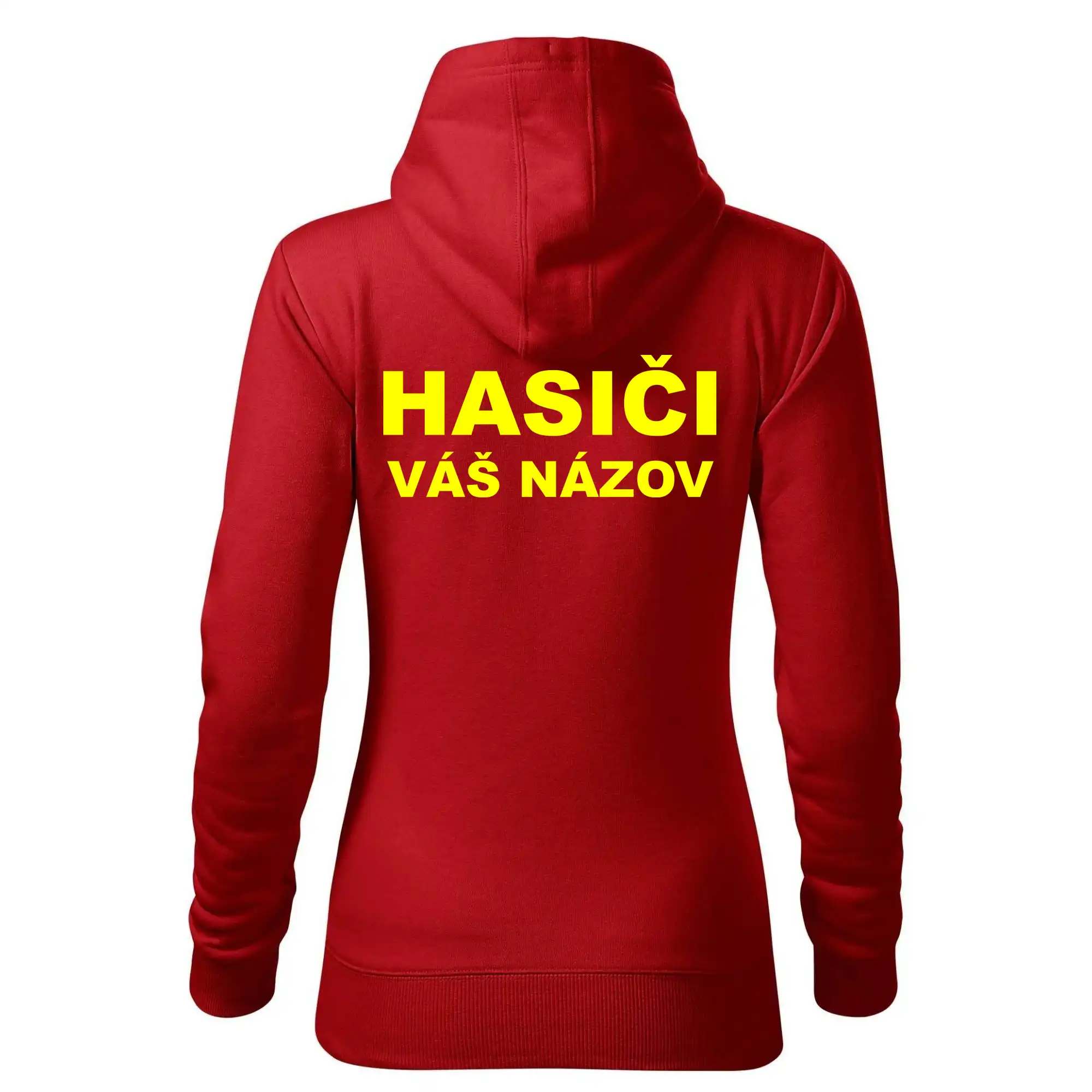 Hasiči - žltý nápis - váš názov zboru
