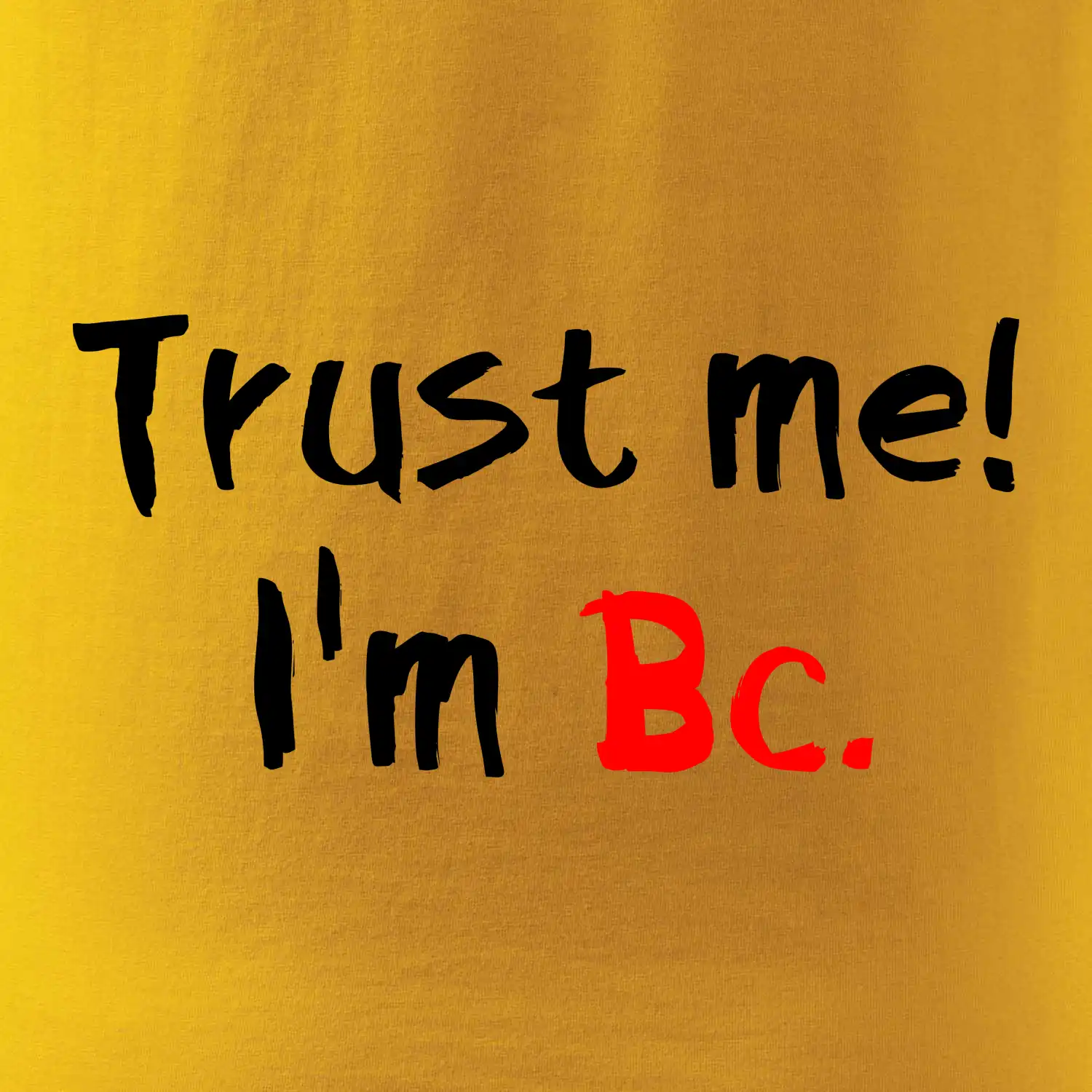Trust me I´m  Bc. / Věř mi jsem Bc.