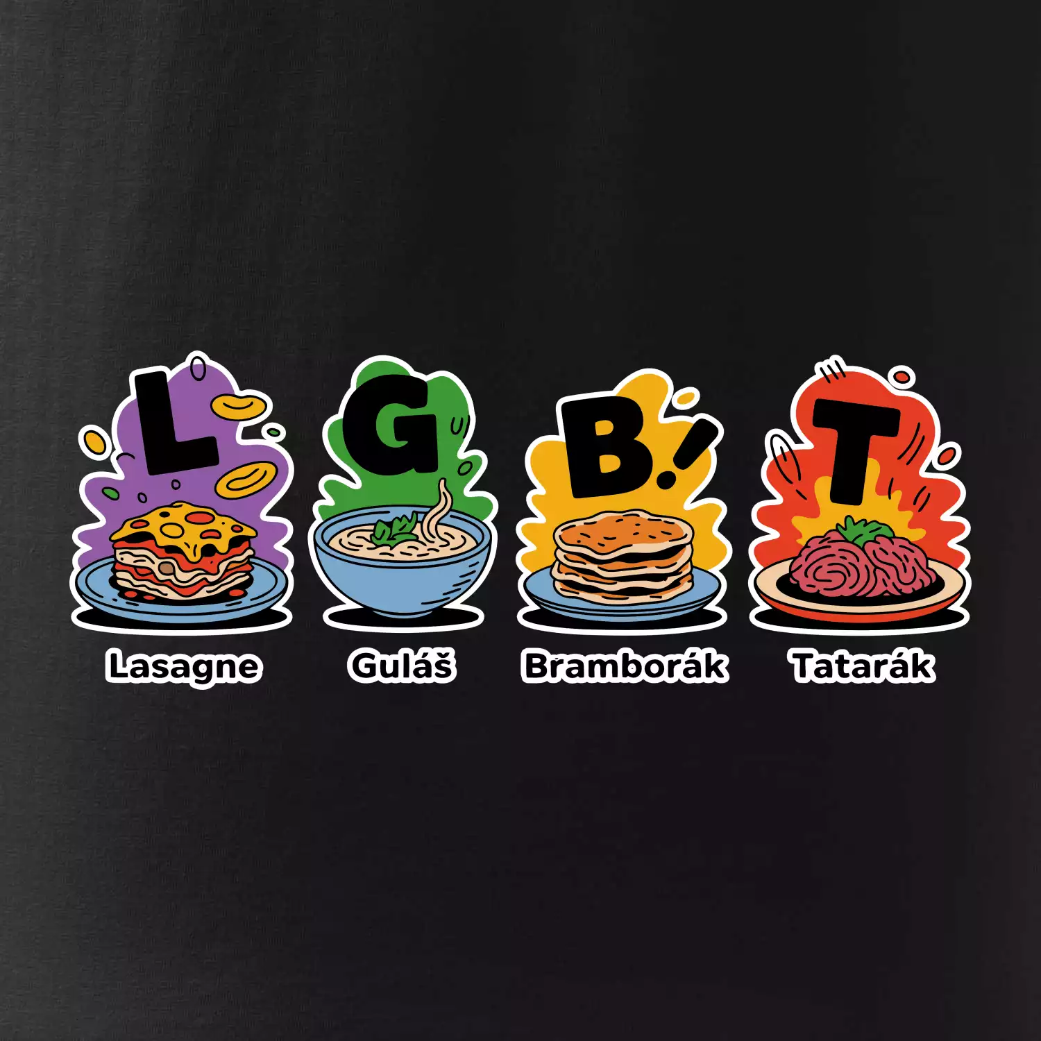 LGBT - Lasagne, Guláš, Bramborák, Tatarák