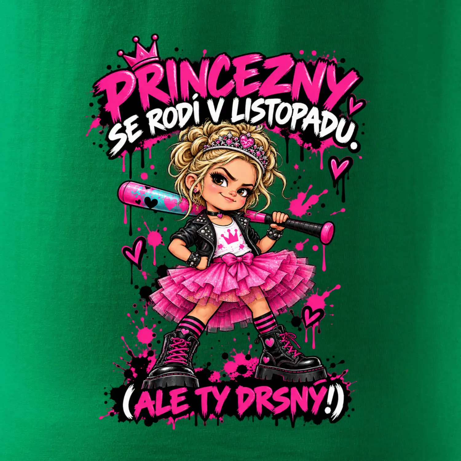 Princezny se rodí v listopadu drsná punková holčička