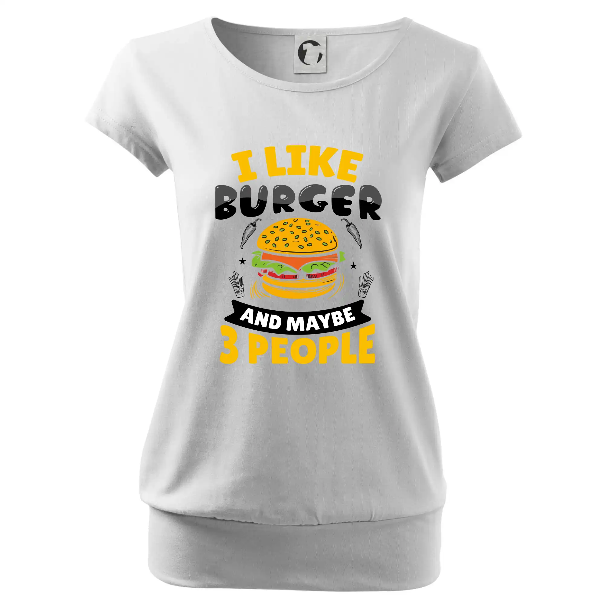 I like burger and maybe 3 people
