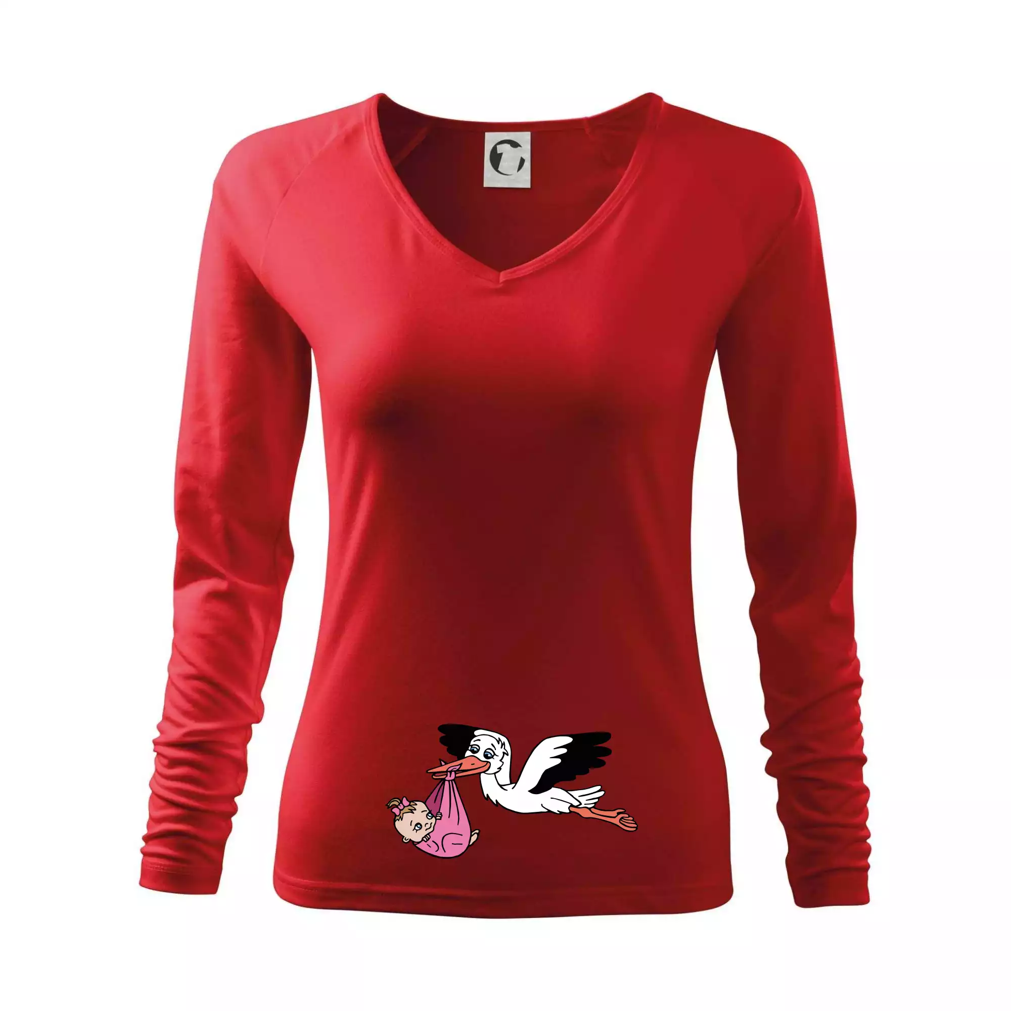 Čáp a miminko - holka (Hana-creative)