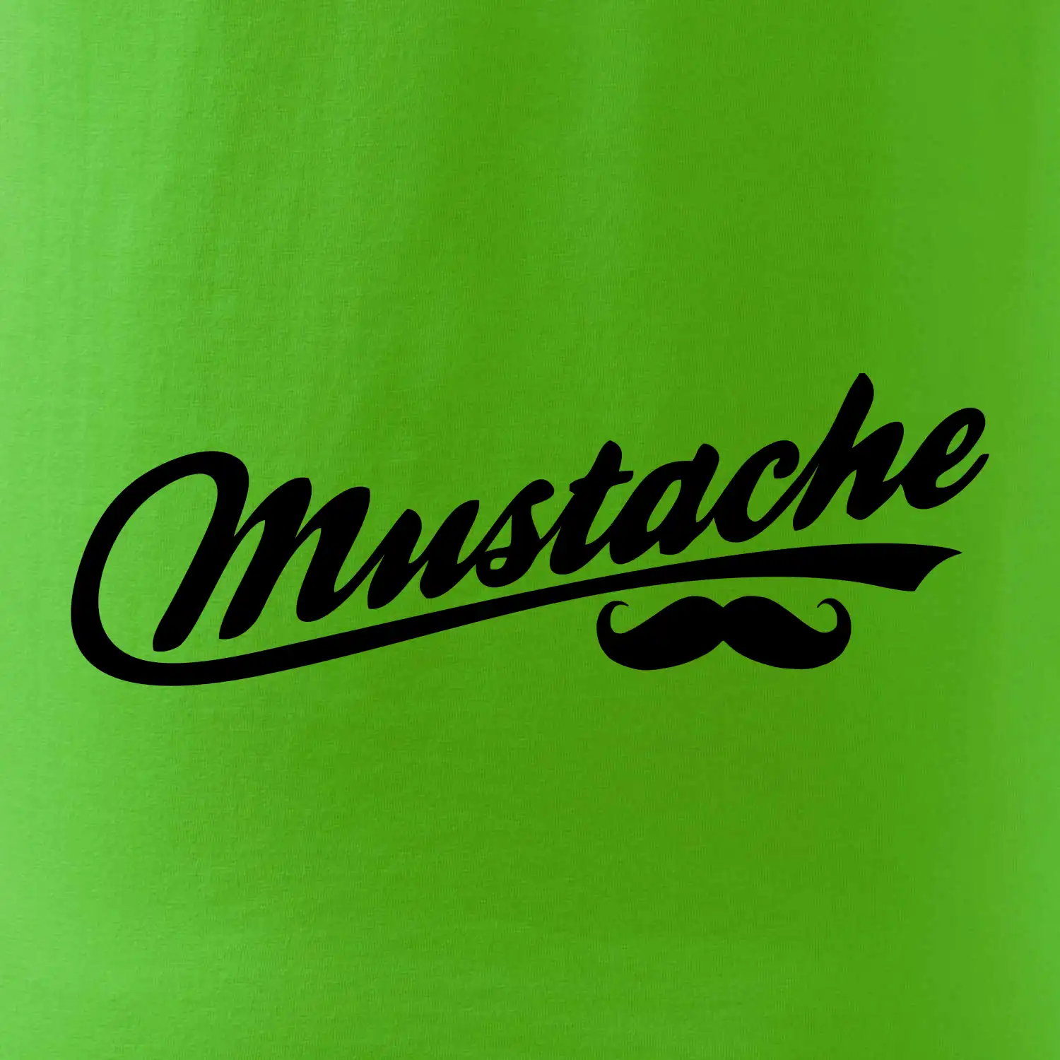 Mustache - nápis