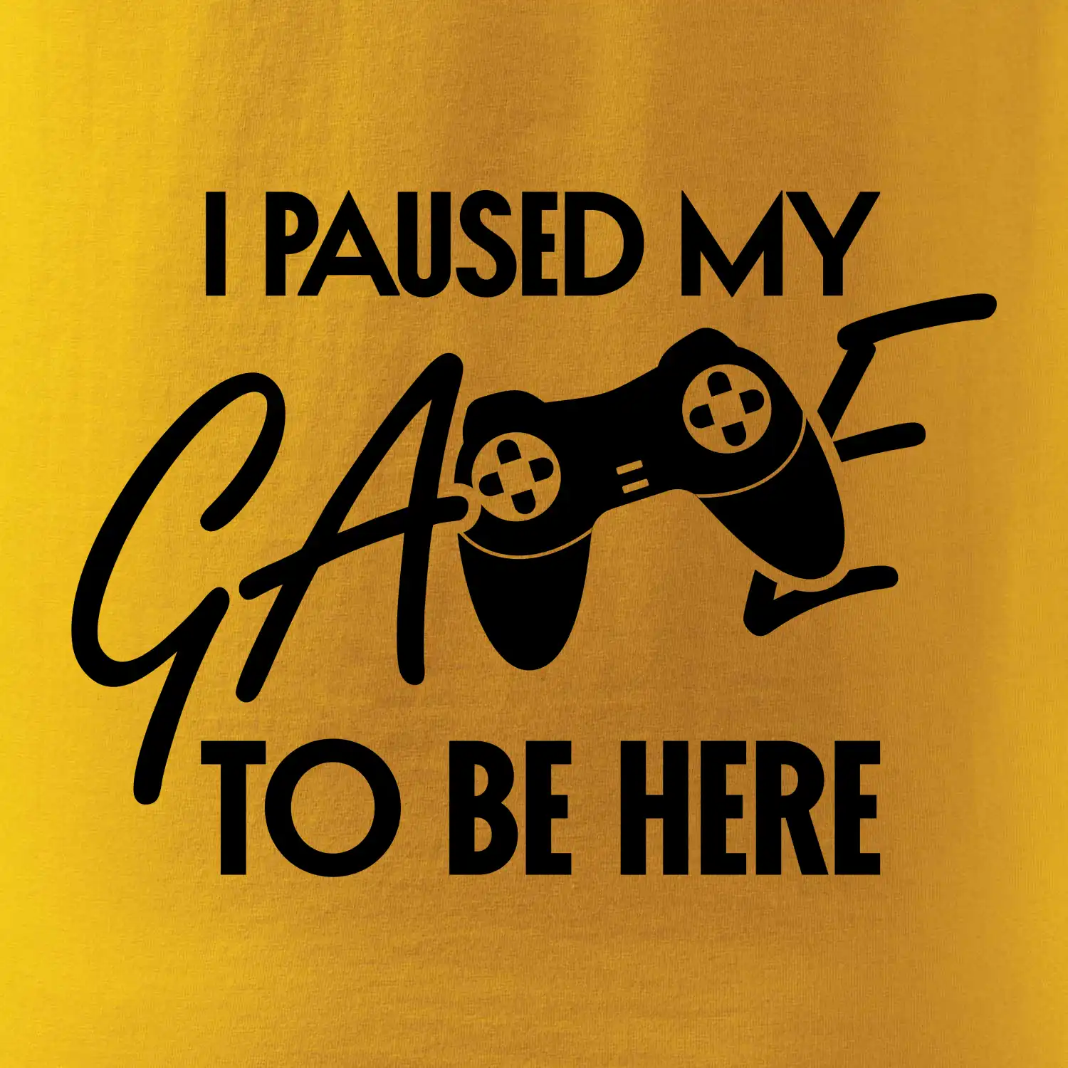 I paused my game to be here