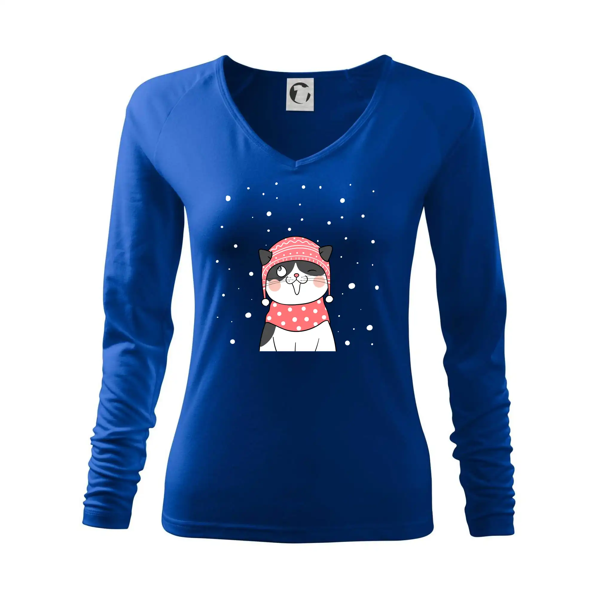 Kočka v zimní čepici