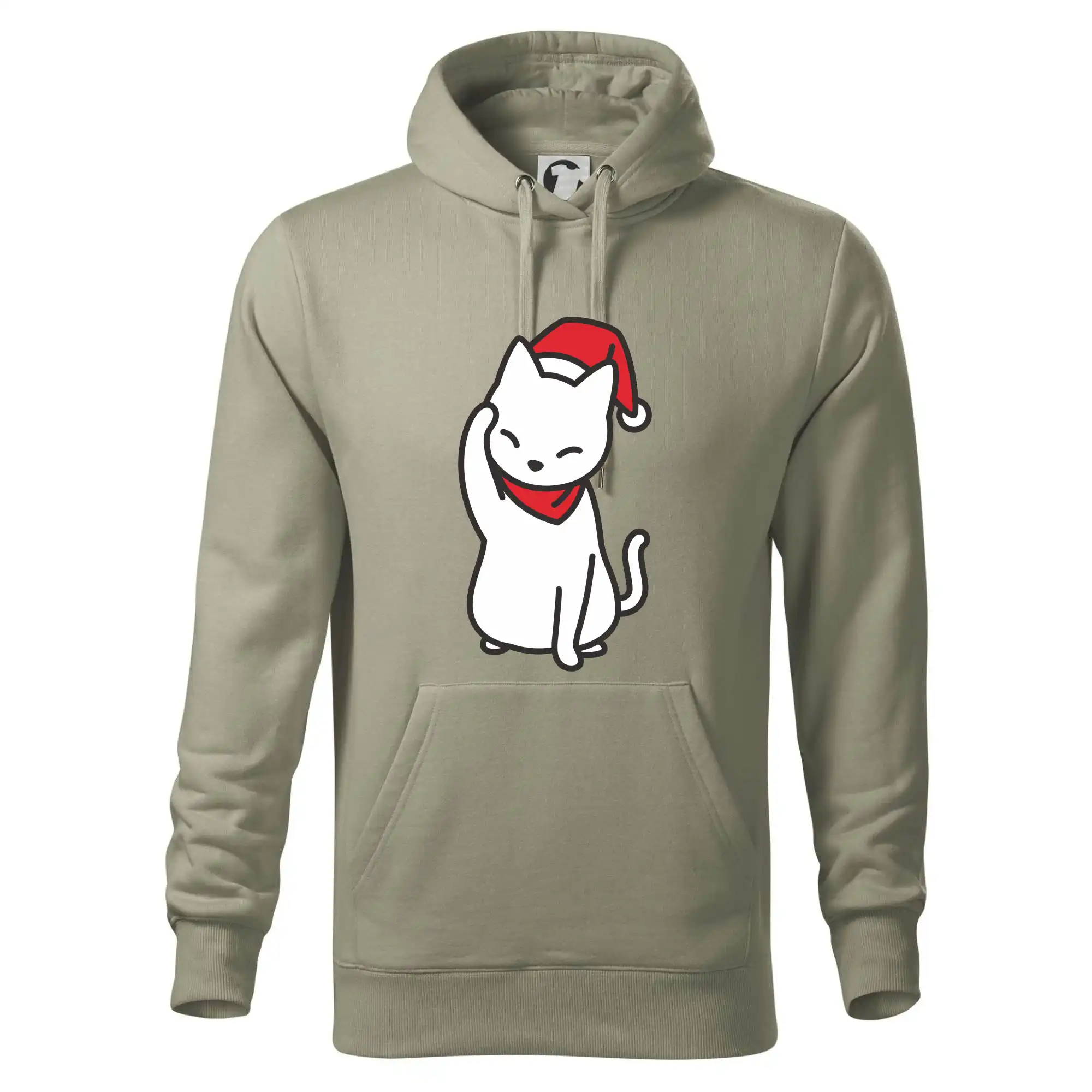 Vánoční kočka mávající