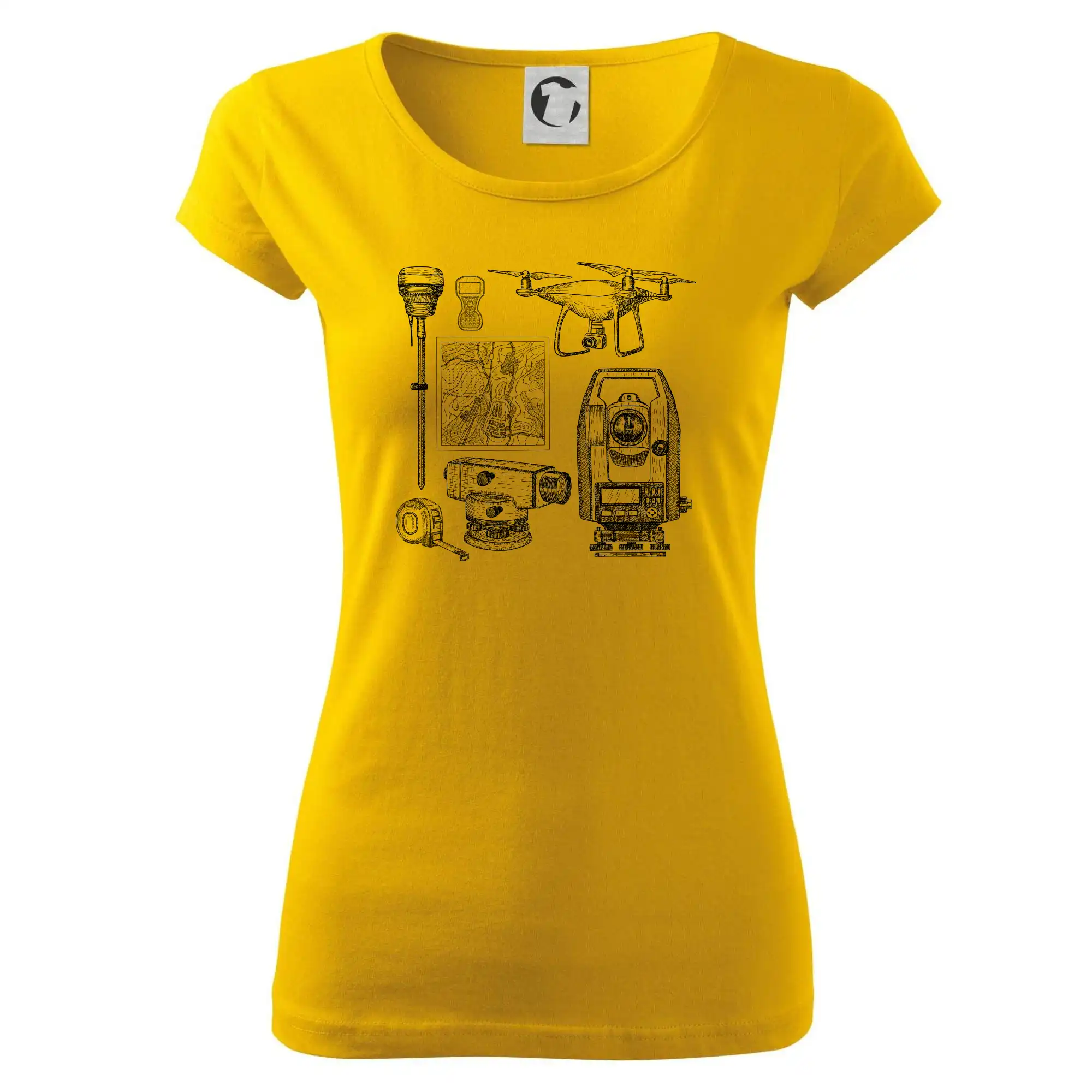 Geodet teodolit dron